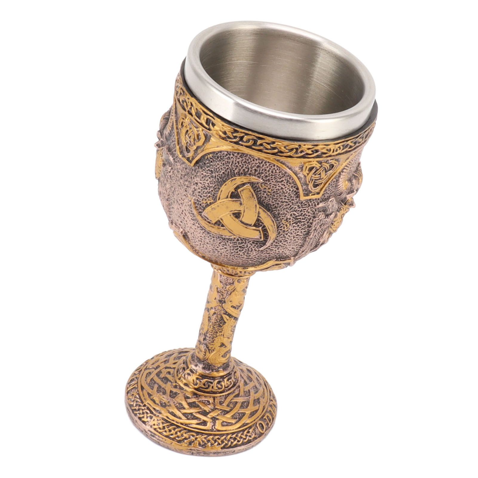 Nordic Viking Goblet Retro Resin Stainless Steel Beer Cup for Cocktails Whisky view 8