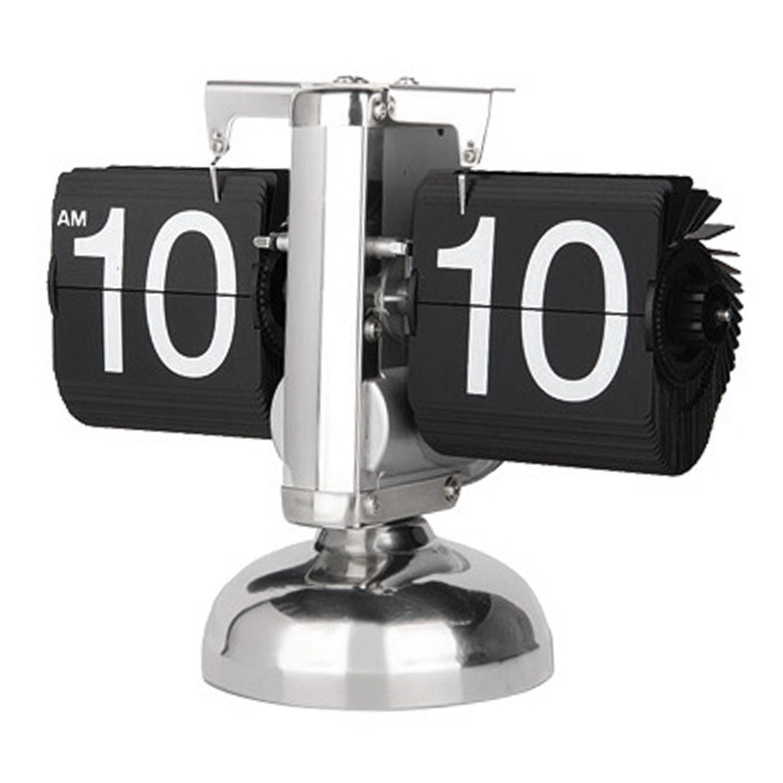 Digital Flip Down Clock Retro Minimalist Single Foot Mechanical Auto Flip view 2