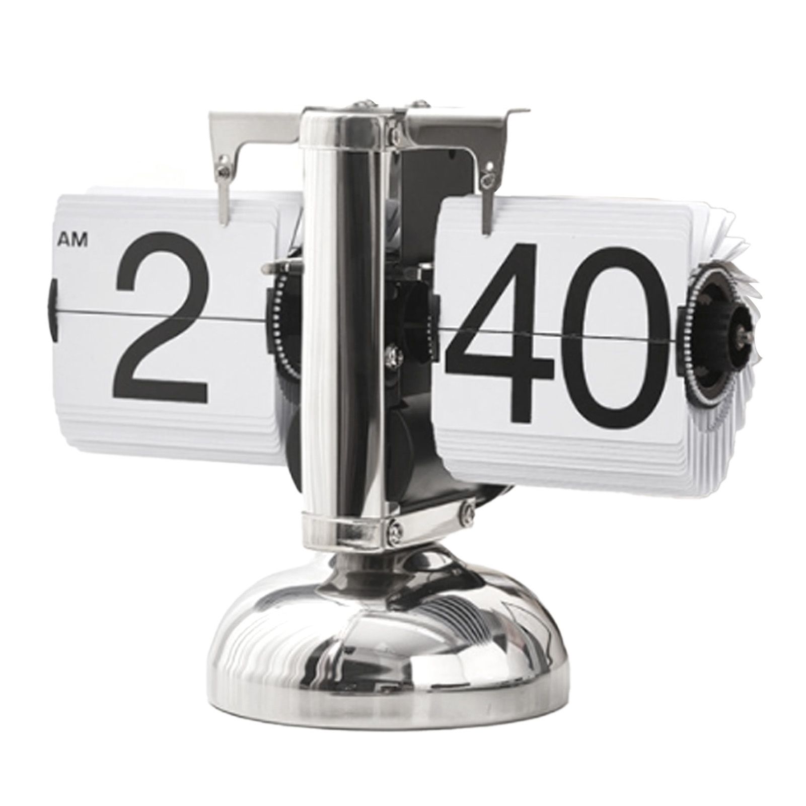 Digital Flip Down Clock Retro Minimalist Single Foot Mechanical Auto Flip view 2