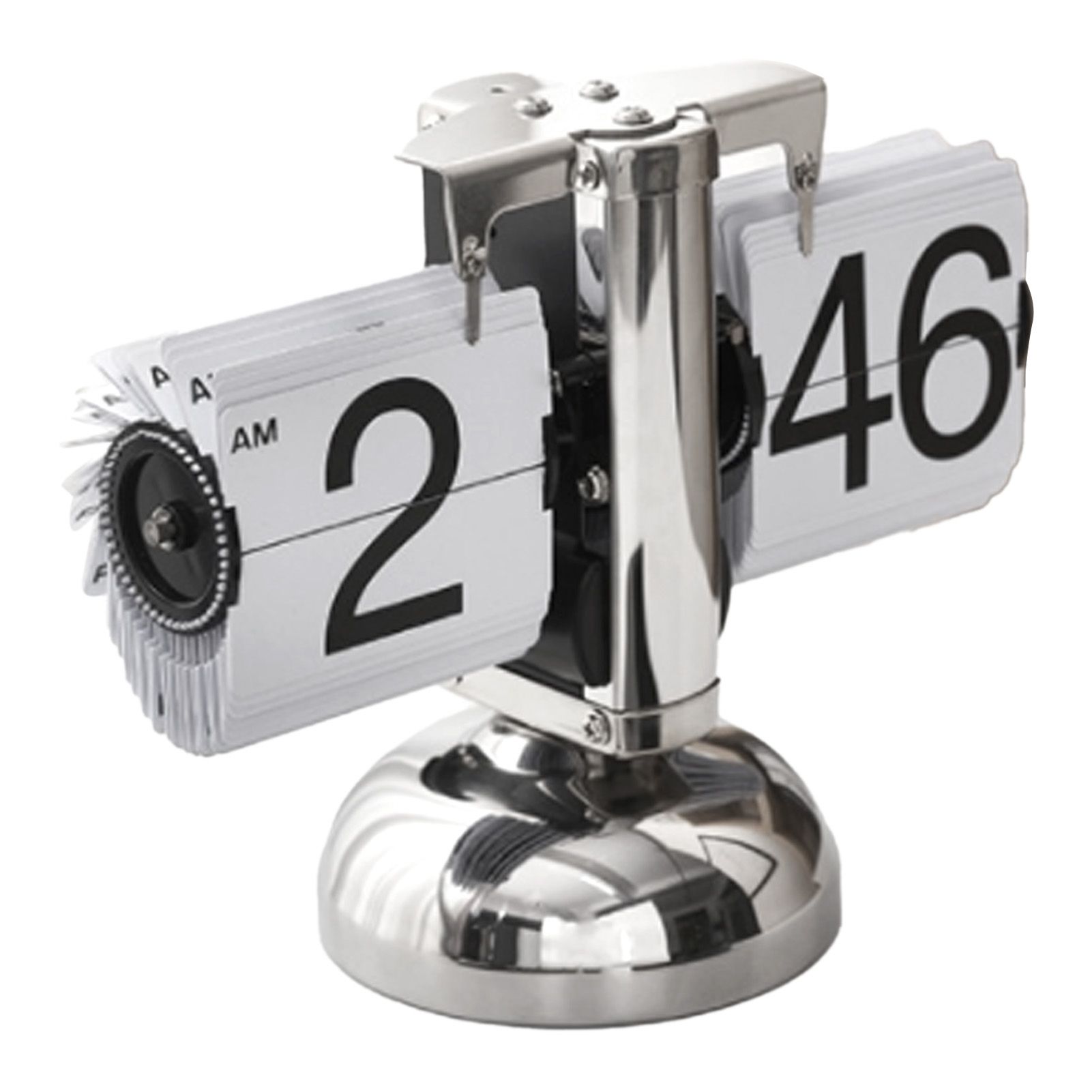 Digital Flip Down Clock Retro Minimalist Single Foot Mechanical Auto Flip view 3