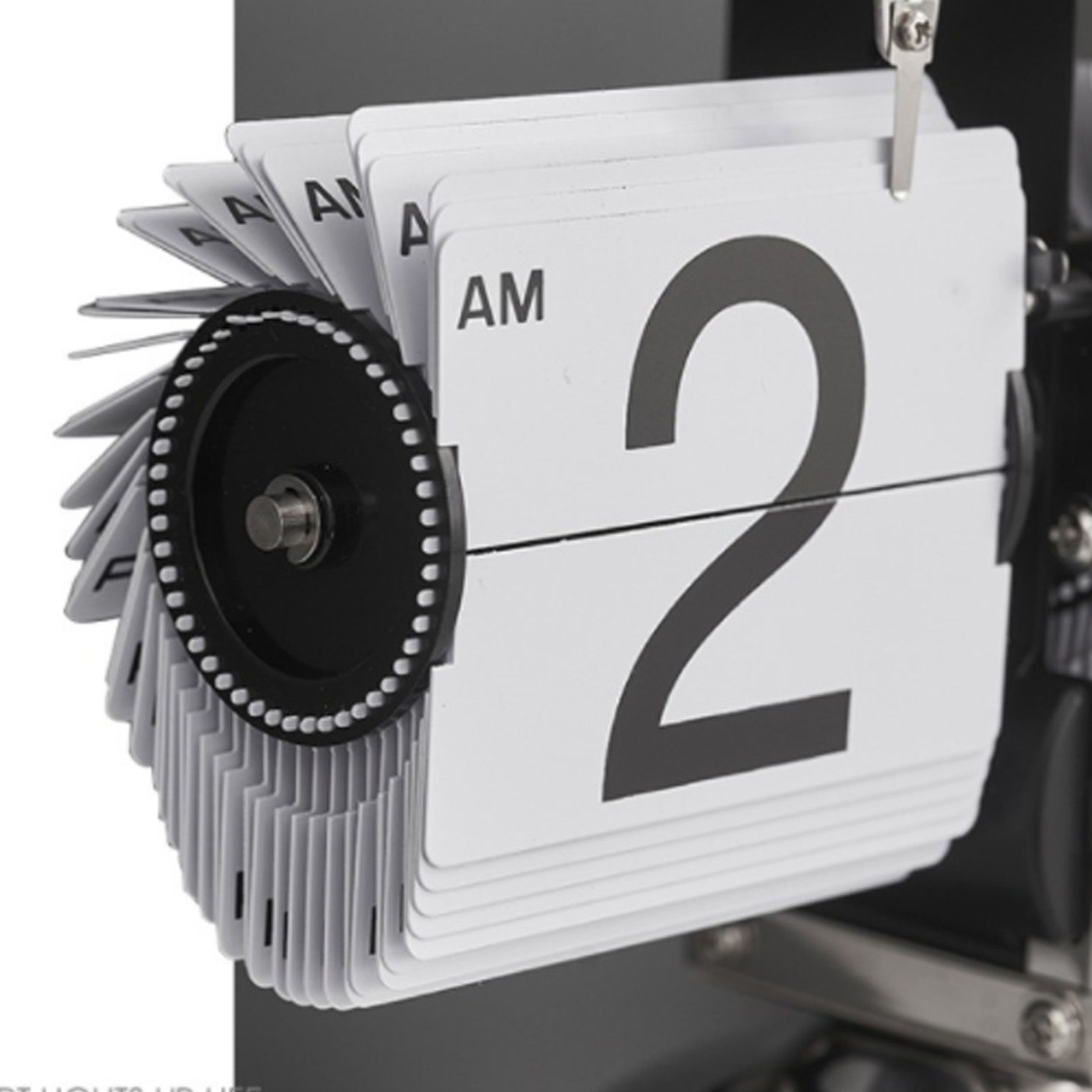 Digital Flip Down Clock Retro Minimalist Single Foot Mechanical Auto Flip view 7