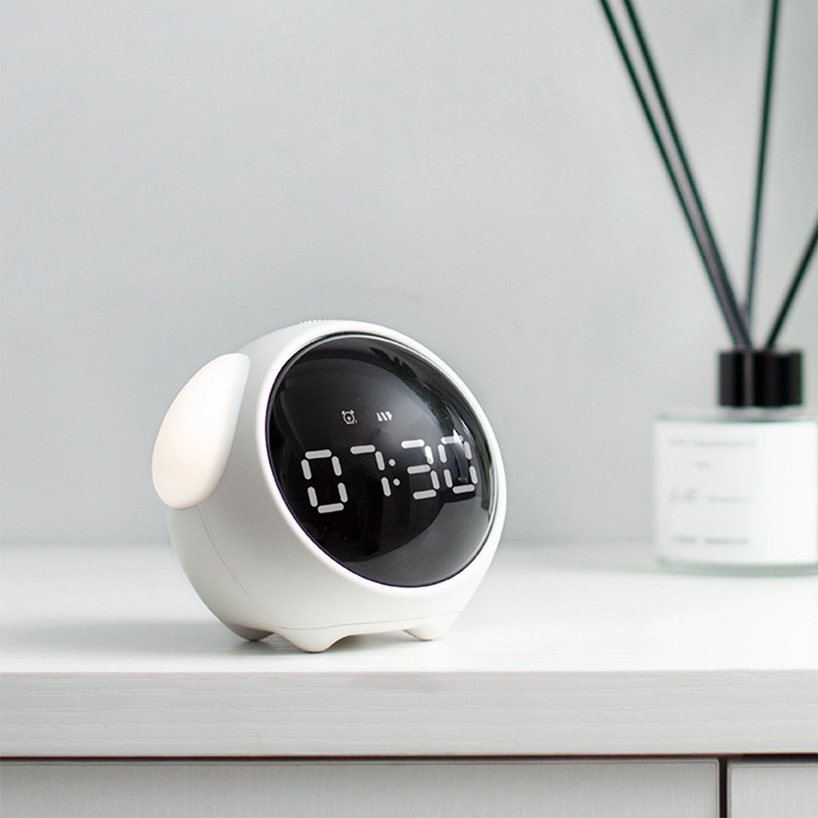 Expression Clock Cute Dog Shape Multifunctional LED Digital Alarm Clock Voice view 11
