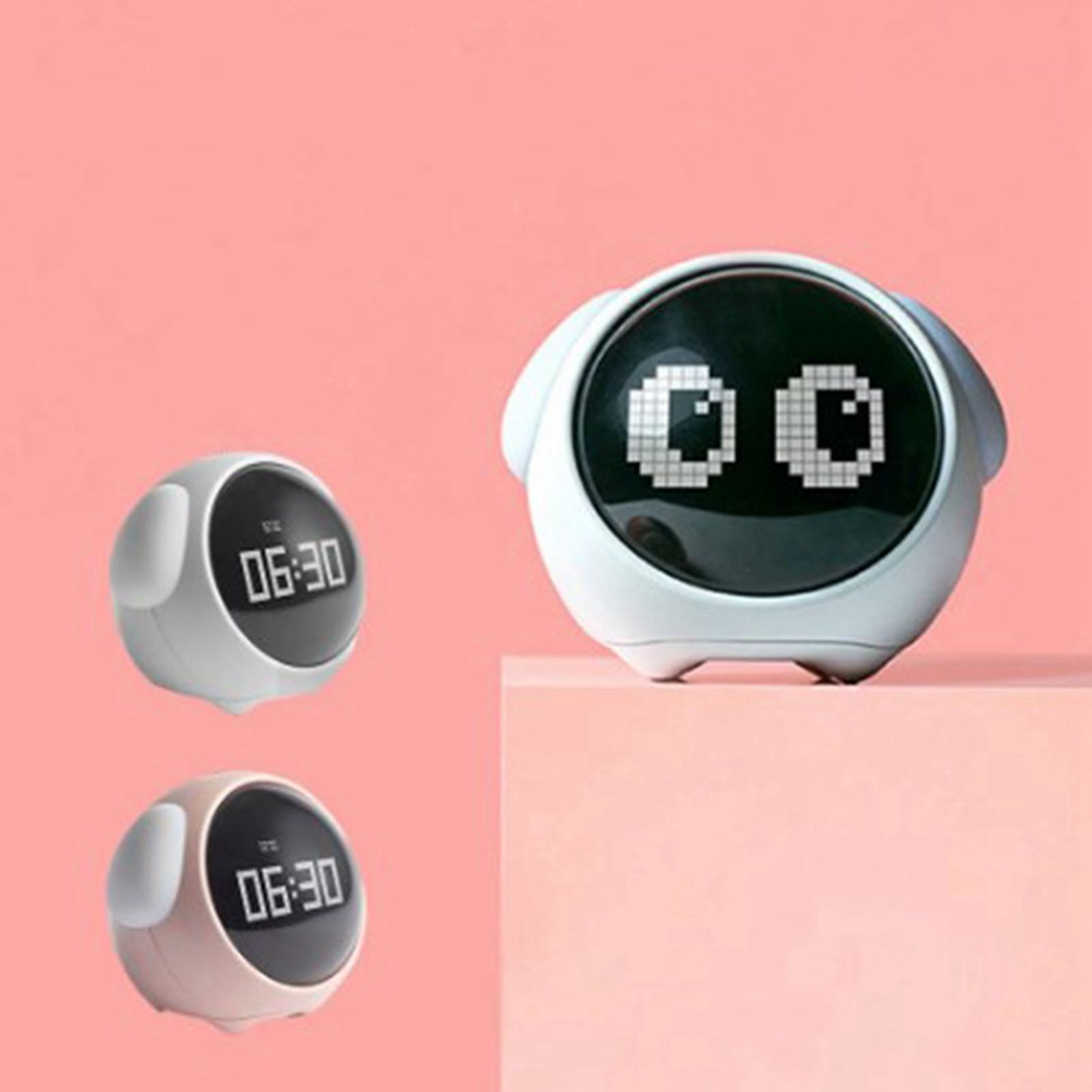 Expression Clock Cute Dog Shape Multifunctional LED Digital Alarm Clock Voice view 5