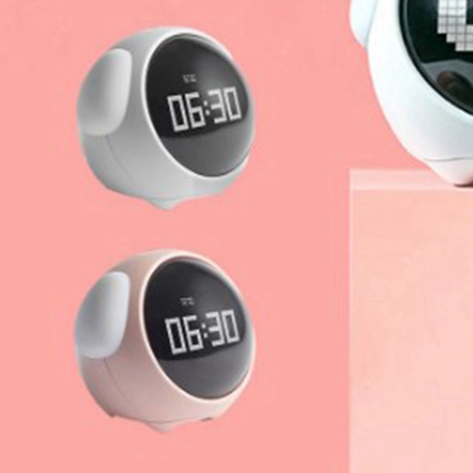 Expression Clock Cute Dog Shape Multifunctional LED Digital Alarm Clock Voice view 6