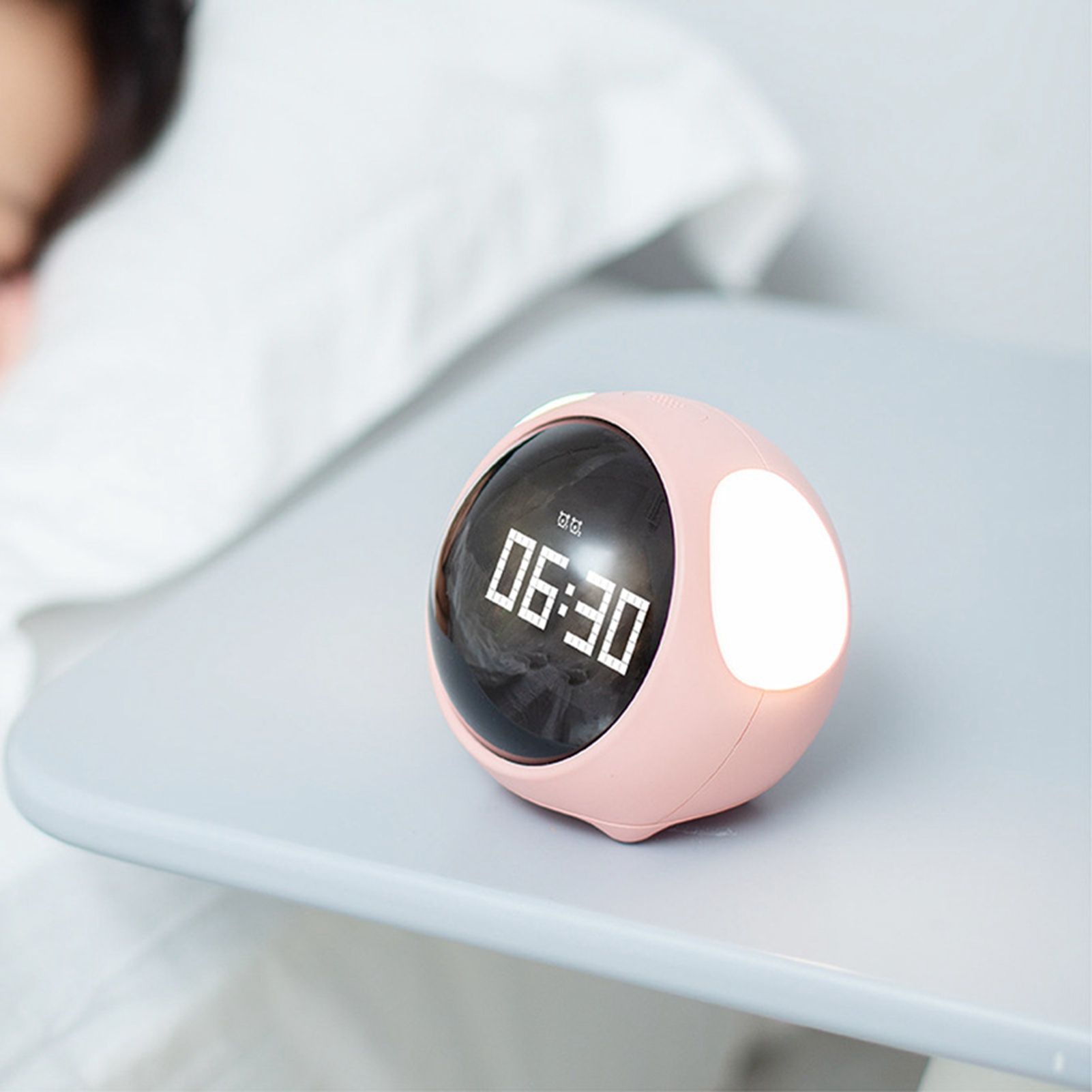Expression Clock Cute Dog Shape Multifunctional LED Digital Alarm Clock Voice view 12