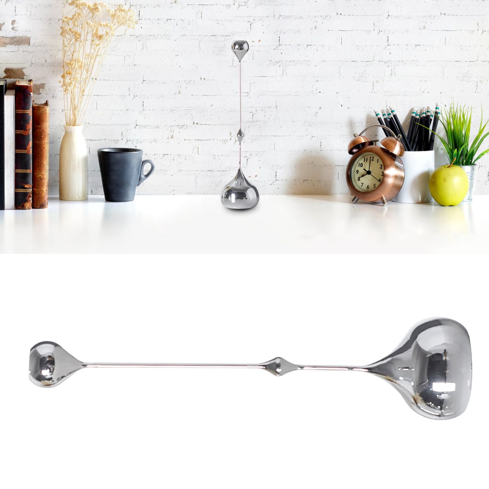 Candle Holder Ornament Stainless Steel Candlestick Holder Household Desktop view 6