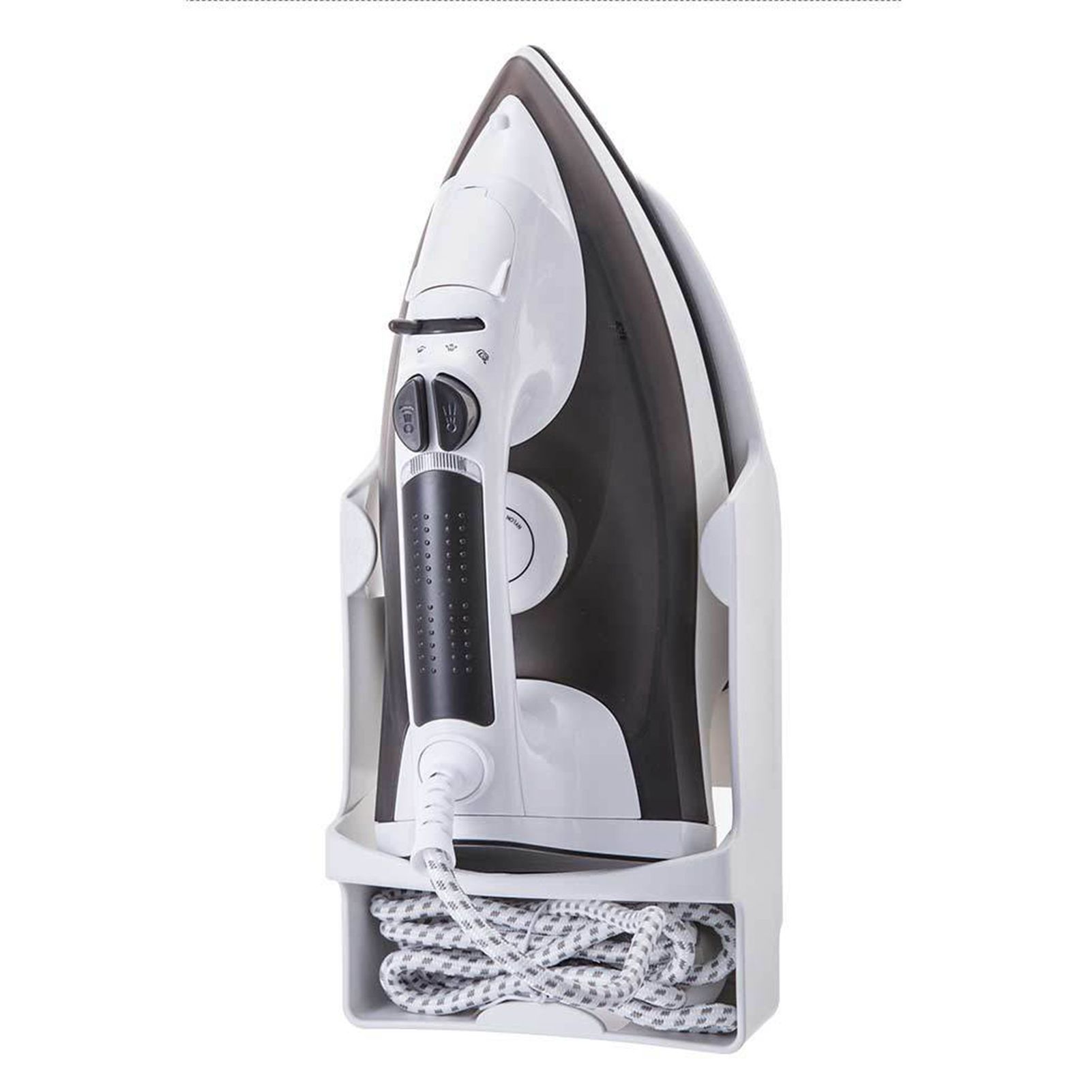 Iron Holder Wall Mounted Heat Resistant Widened Electric Iron Organizer with