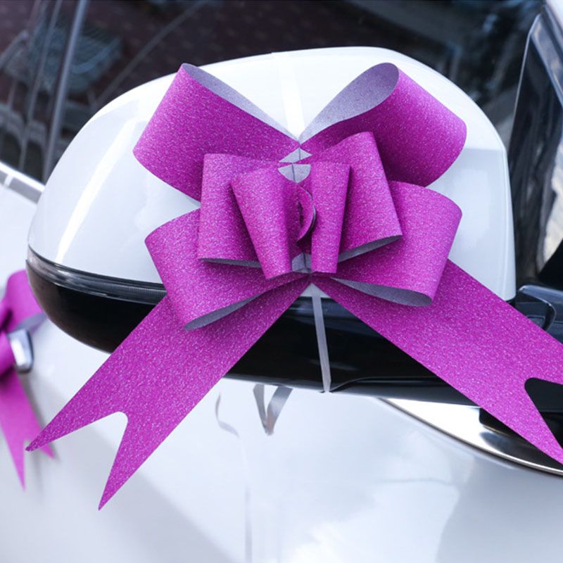 50PCS Pull Bows Bright Mixed Color Plated One Pull Molding Symmetrical view 5