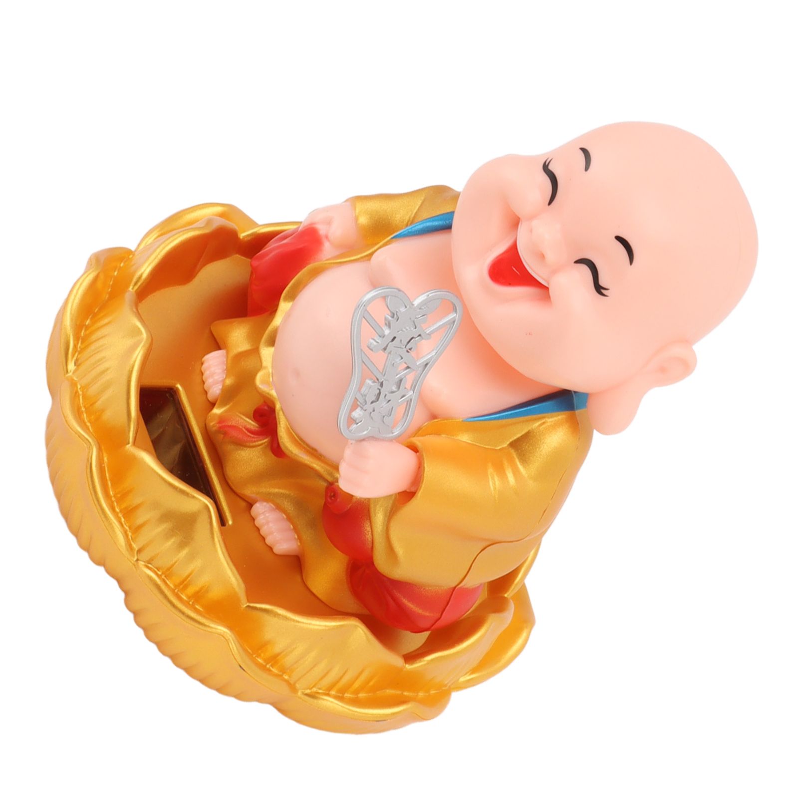 Solar Buddha Statue Solar Nodding Maitreya Car Ornament Decoration Shaking view 10