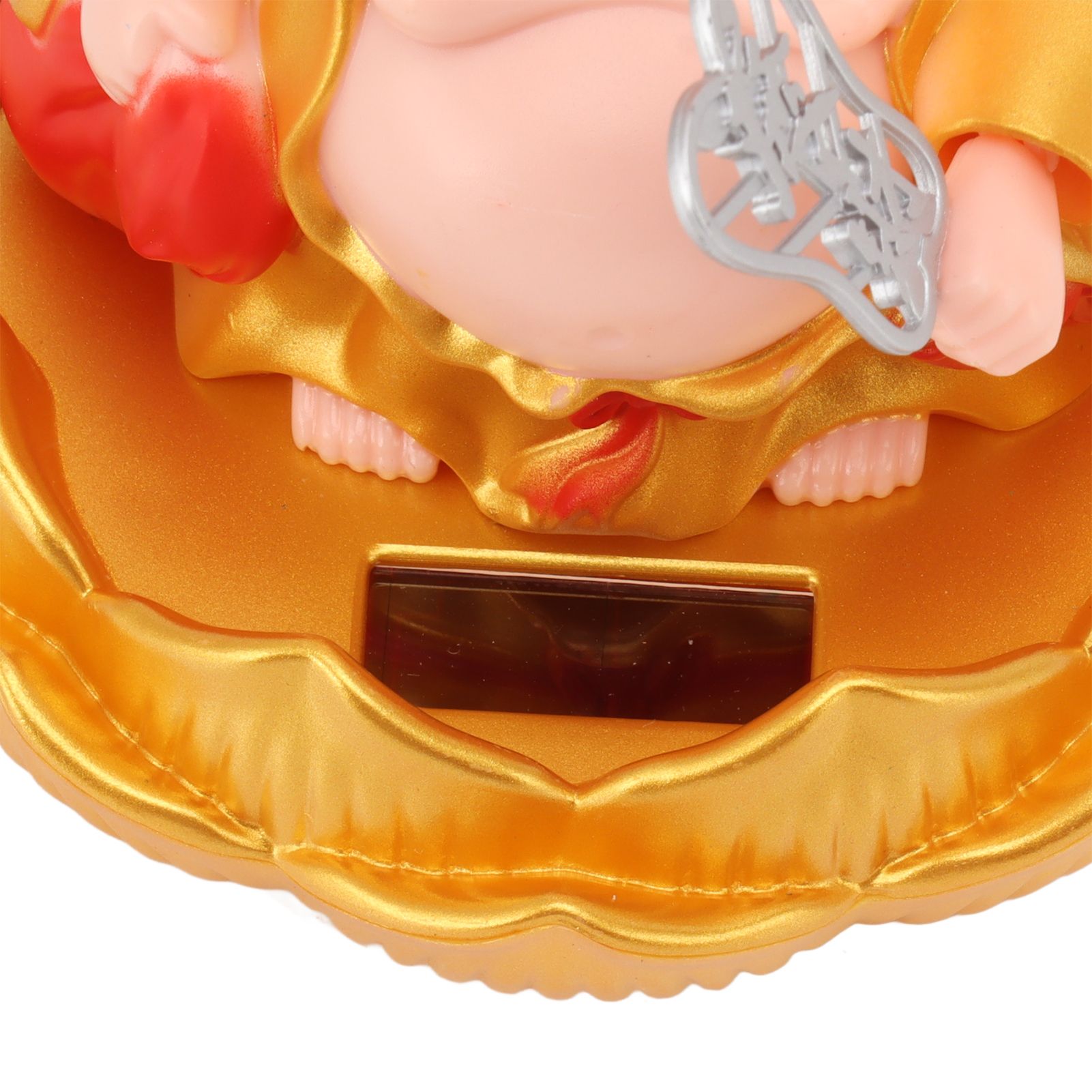 Solar Buddha Statue Solar Nodding Maitreya Car Ornament Decoration Shaking view 13