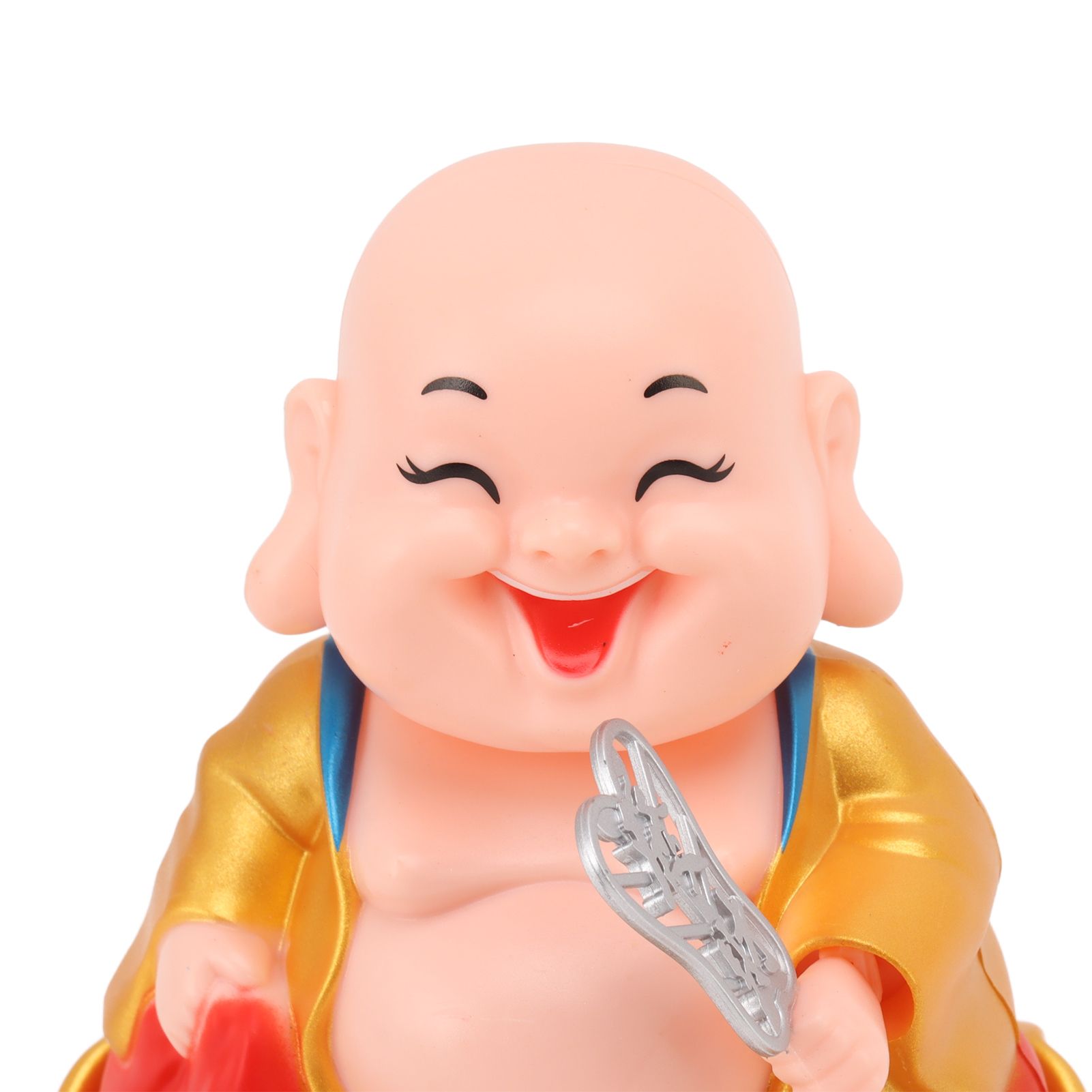 Solar Buddha Statue Solar Nodding Maitreya Car Ornament Decoration Shaking view 14