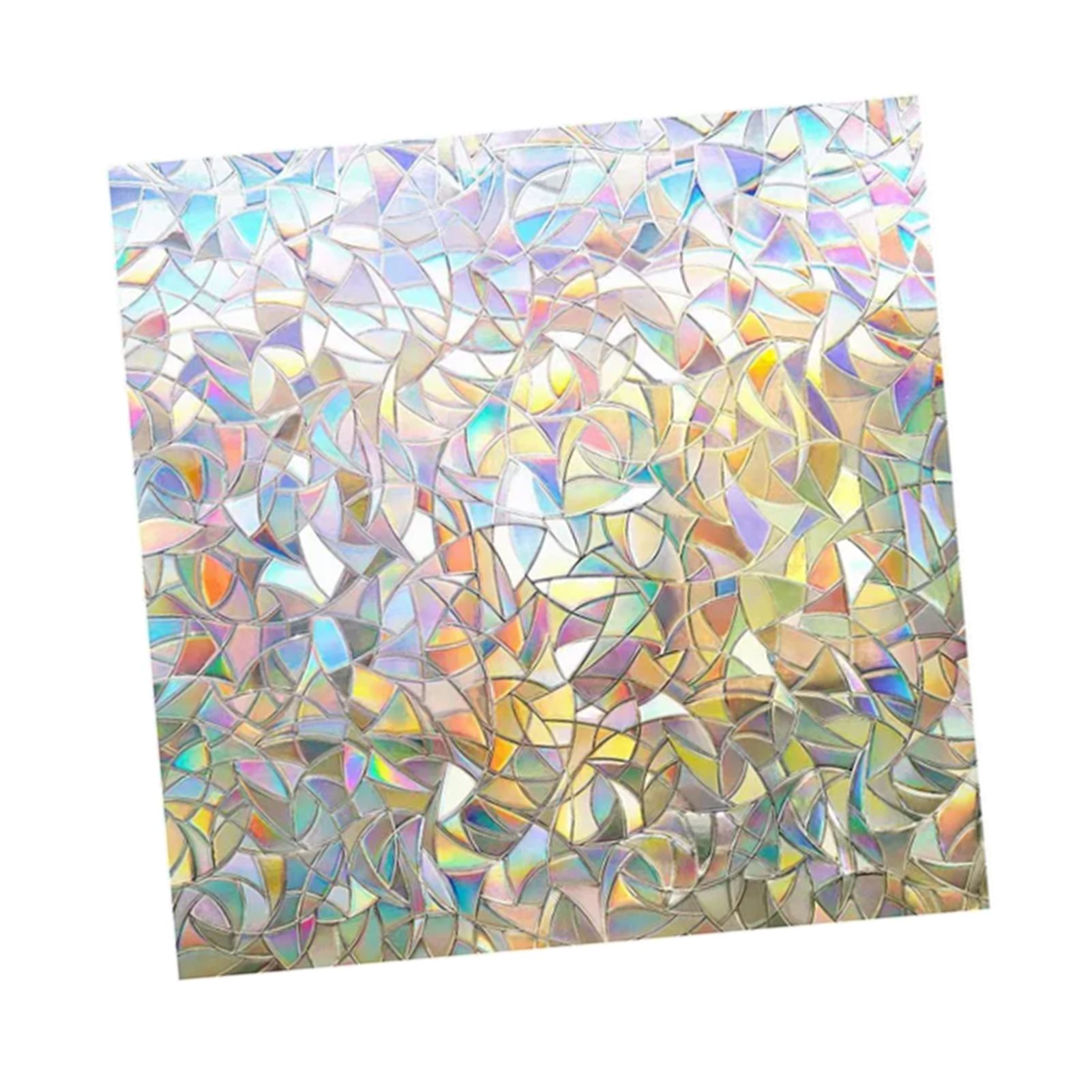 45x200cm Decorative Window Privacy Film 3D Rainbow Window Film Static Cling view 2