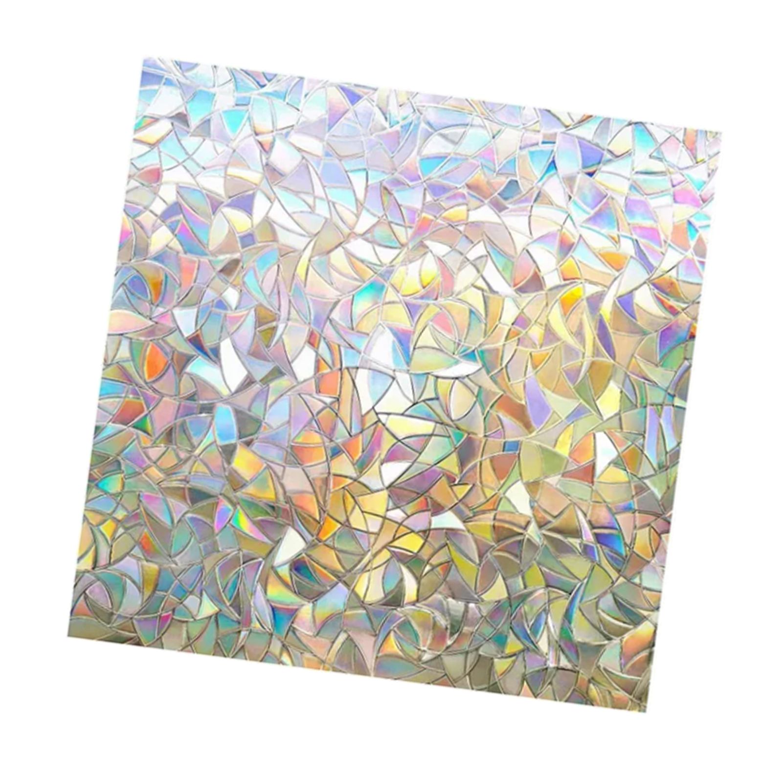 45x200cm Decorative Window Privacy Film 3D Rainbow Window Film Static Cling view 3