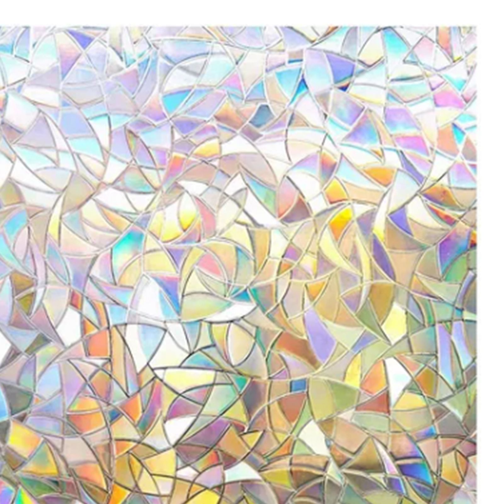 45x200cm Decorative Window Privacy Film 3D Rainbow Window Film Static Cling view 9