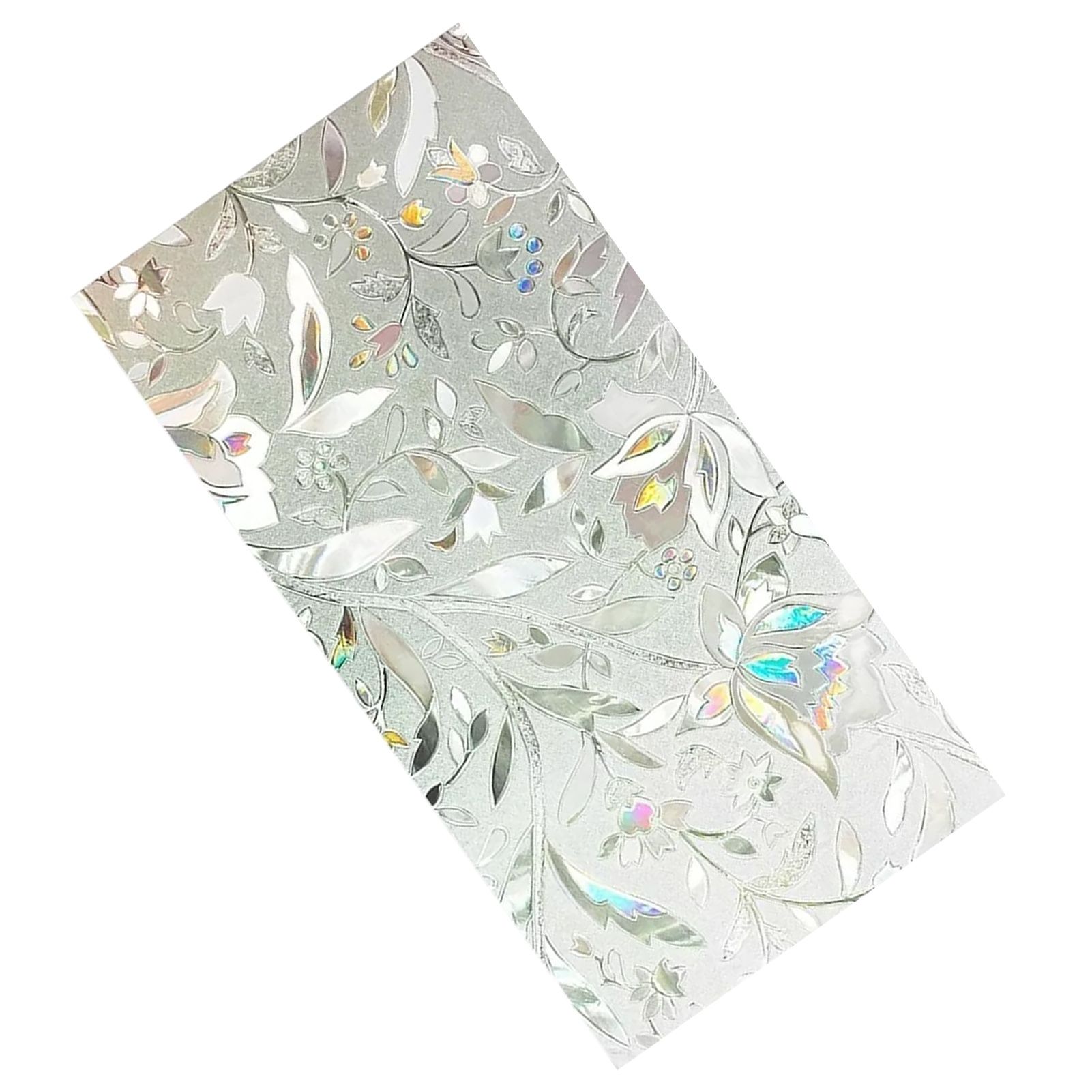 60x300cm 3D Tulip Pattern Self Adhesive Window Privacy Film Static Cling view 4