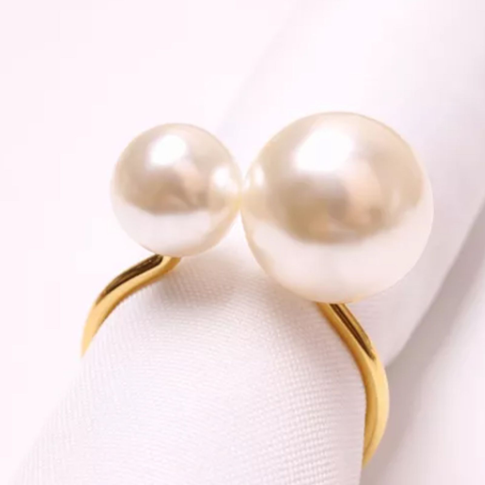 12pcs Napkin Ring Washable Decorative Exquisite Metal Napkin Ring Buckle for view 7