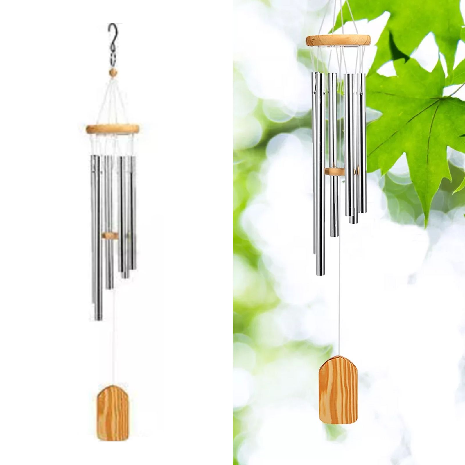 Wind Chimes Outdoor Sympathy Memorial Wind Chimes with Metal Tubes for Home view 4