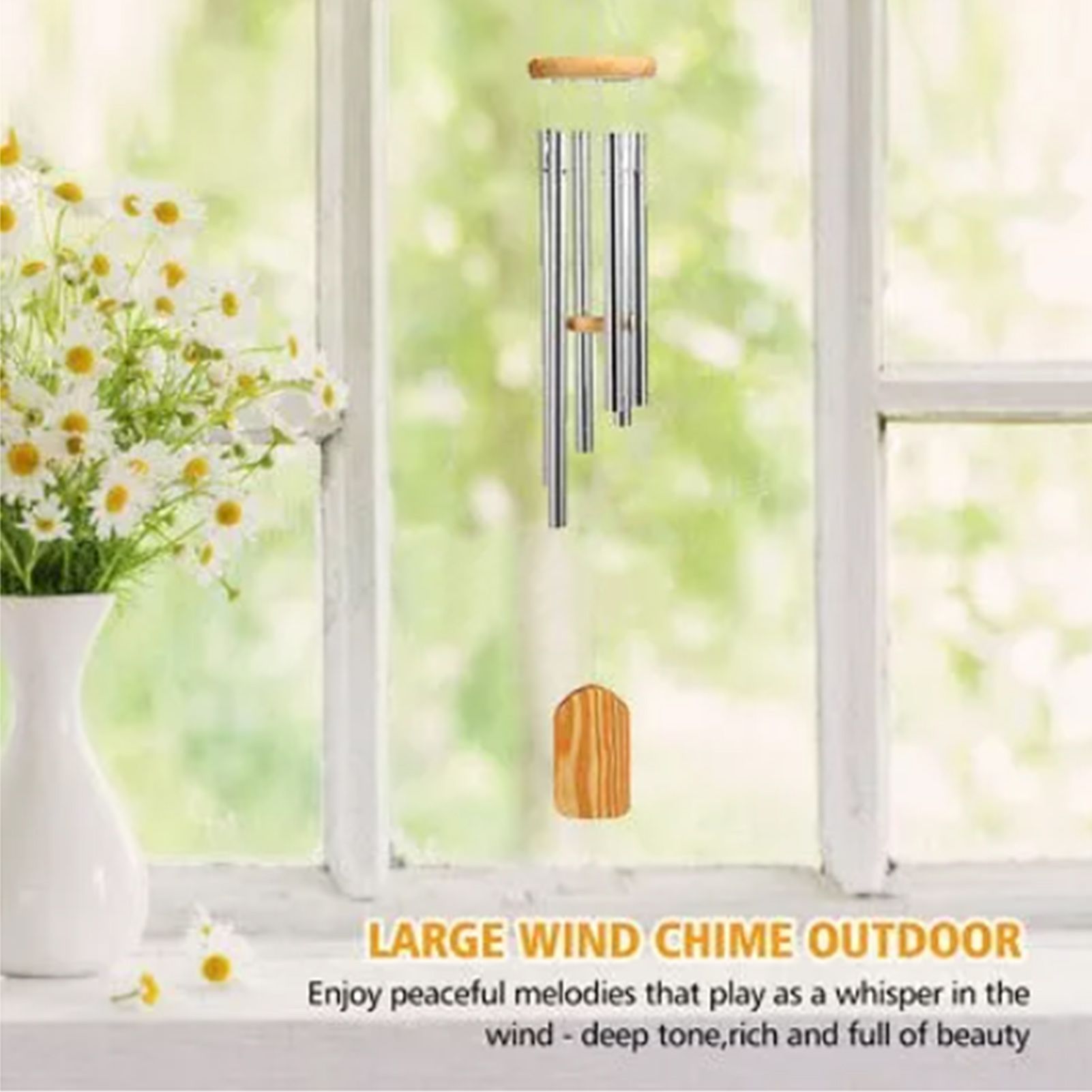 Wind Chimes Outdoor Sympathy Memorial Wind Chimes with Metal Tubes for Home view 9