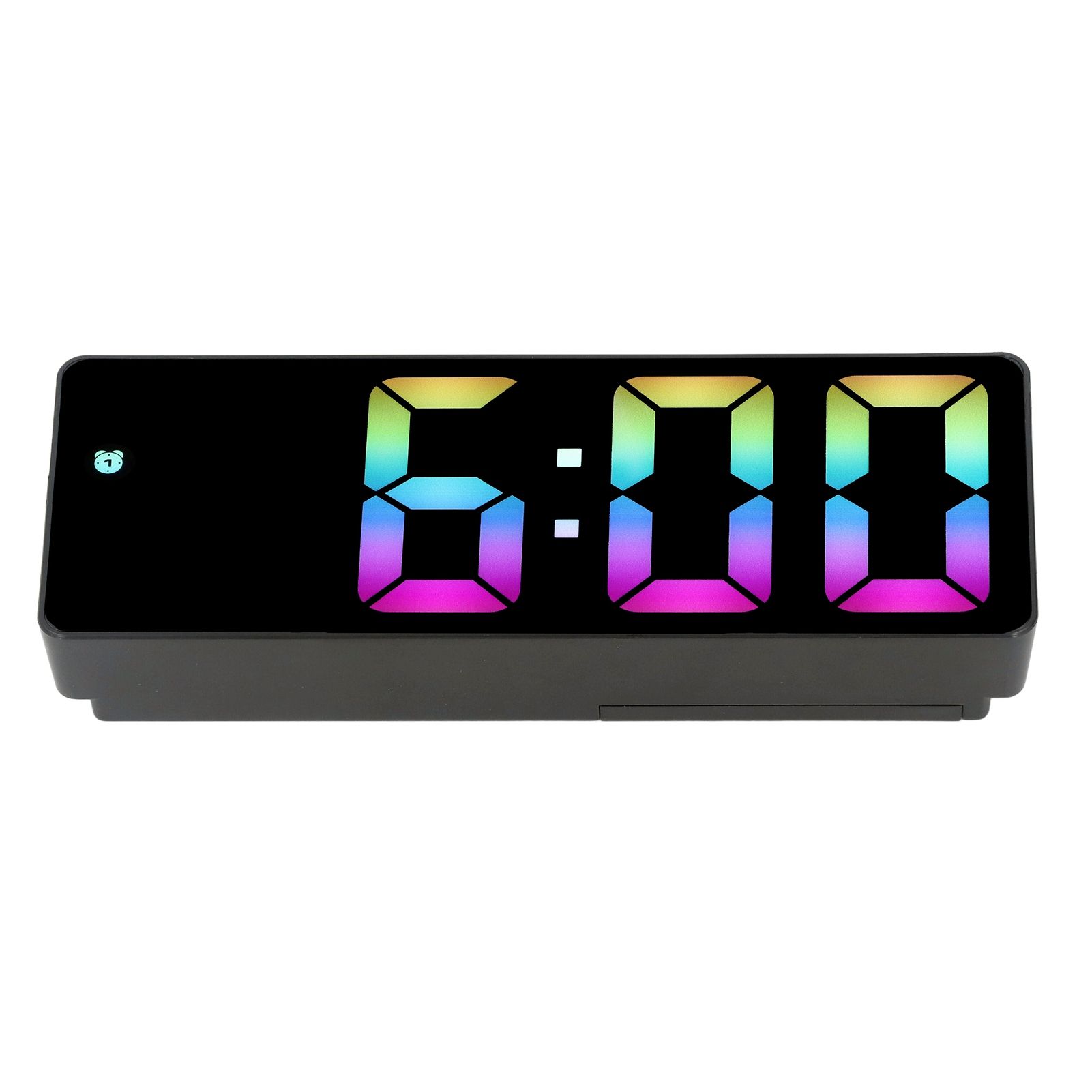 Colorful LED Digital Alarm Clock Large LED Screen Electronic Alarm Clock for view 6