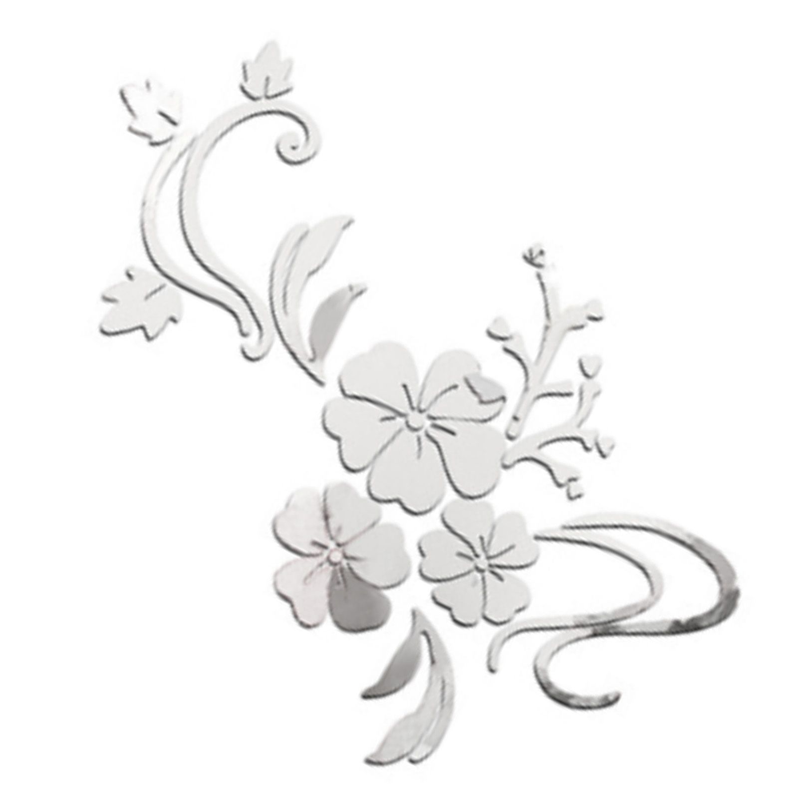 Acrylic Mirror Wall Sticker Removable 3D Wall Decal for Living Room Bedroom view 4