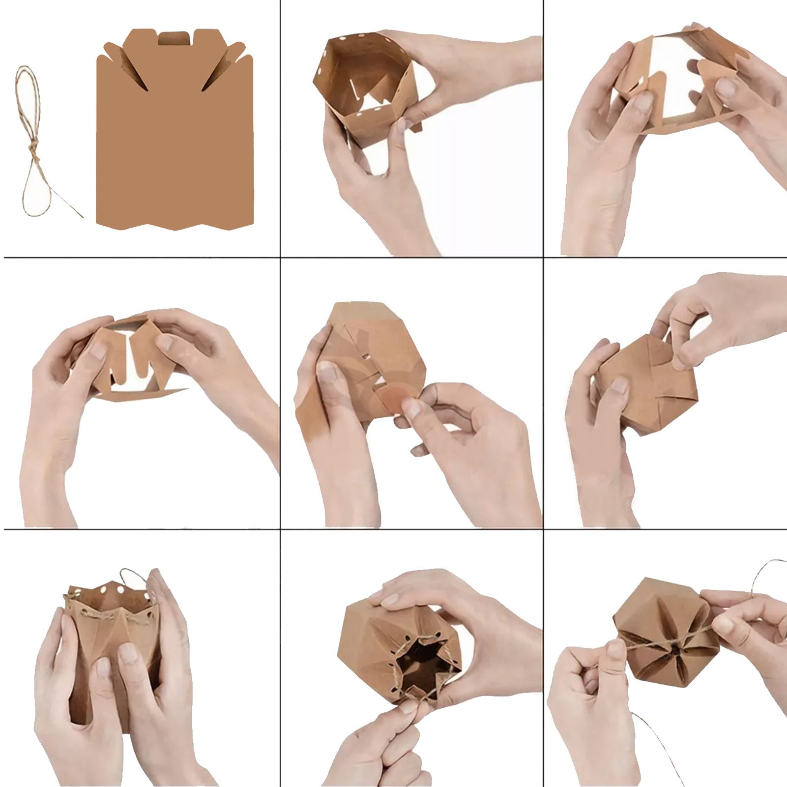 50Pcs Hexagonal Candy Treat Box Exquisite Gift Packaging Box for Wedding view 4