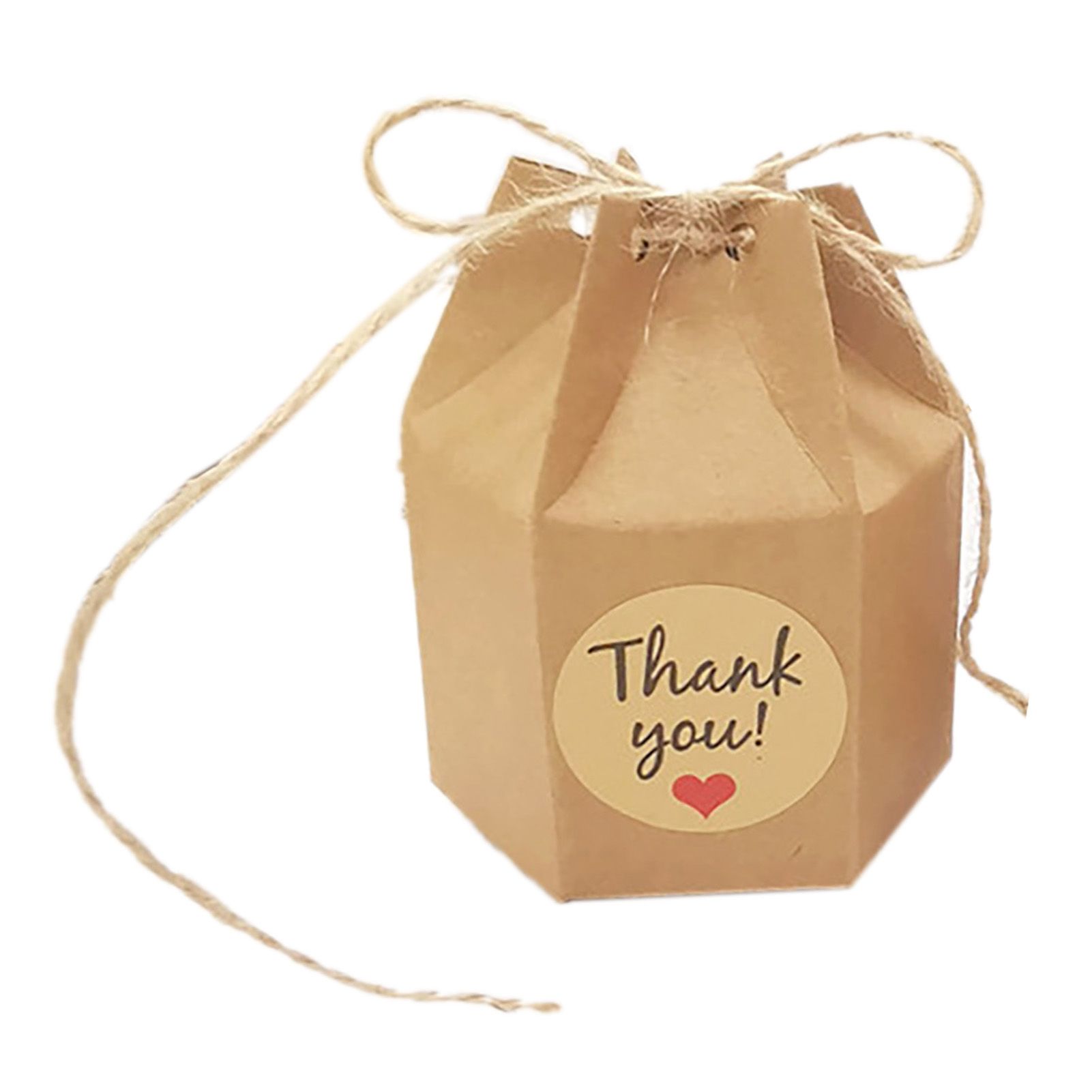 50Pcs Hexagonal Candy Treat Box Exquisite Gift Packaging Box for Wedding view 9