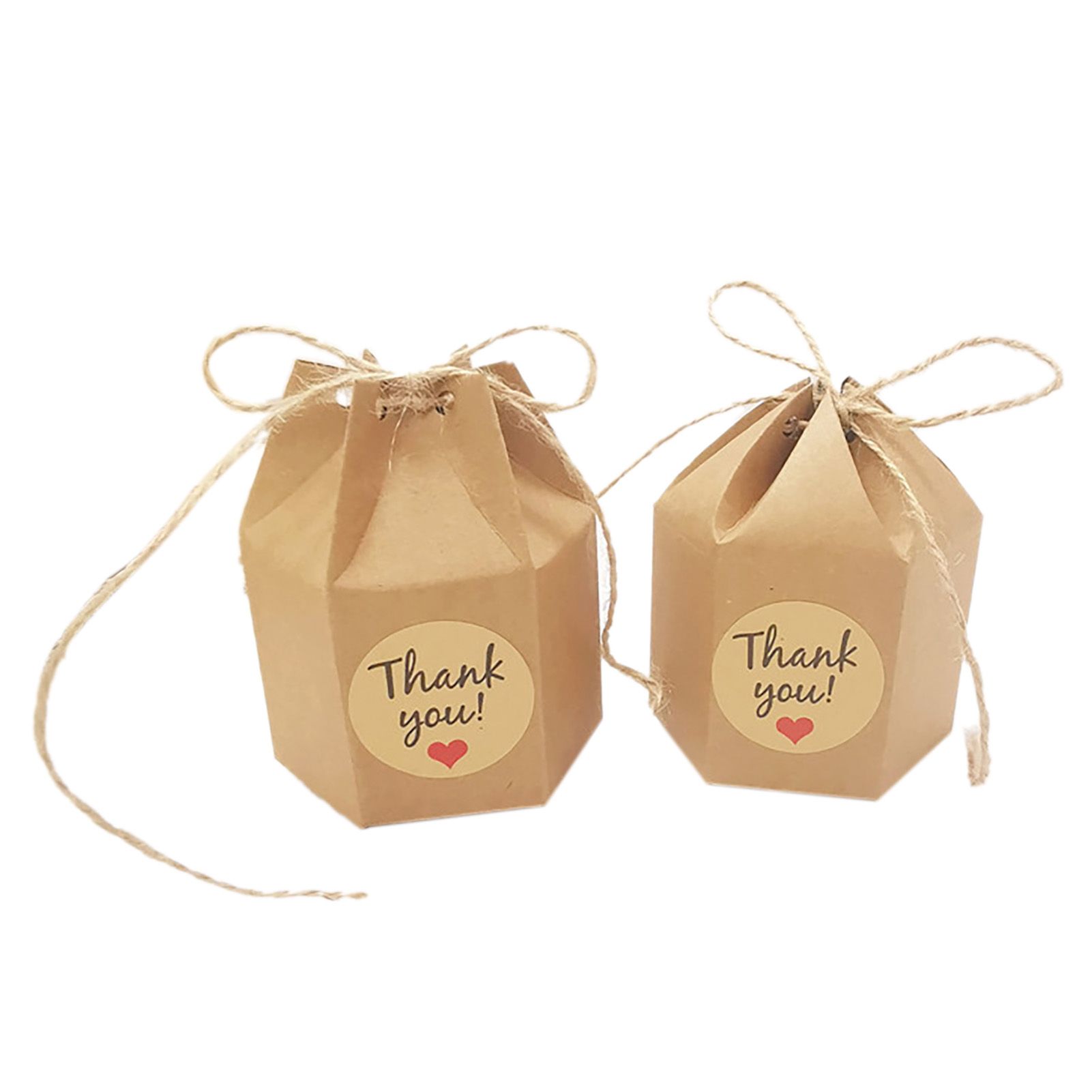 50Pcs Hexagonal Candy Treat Box Exquisite Gift Packaging Box for Wedding view 11