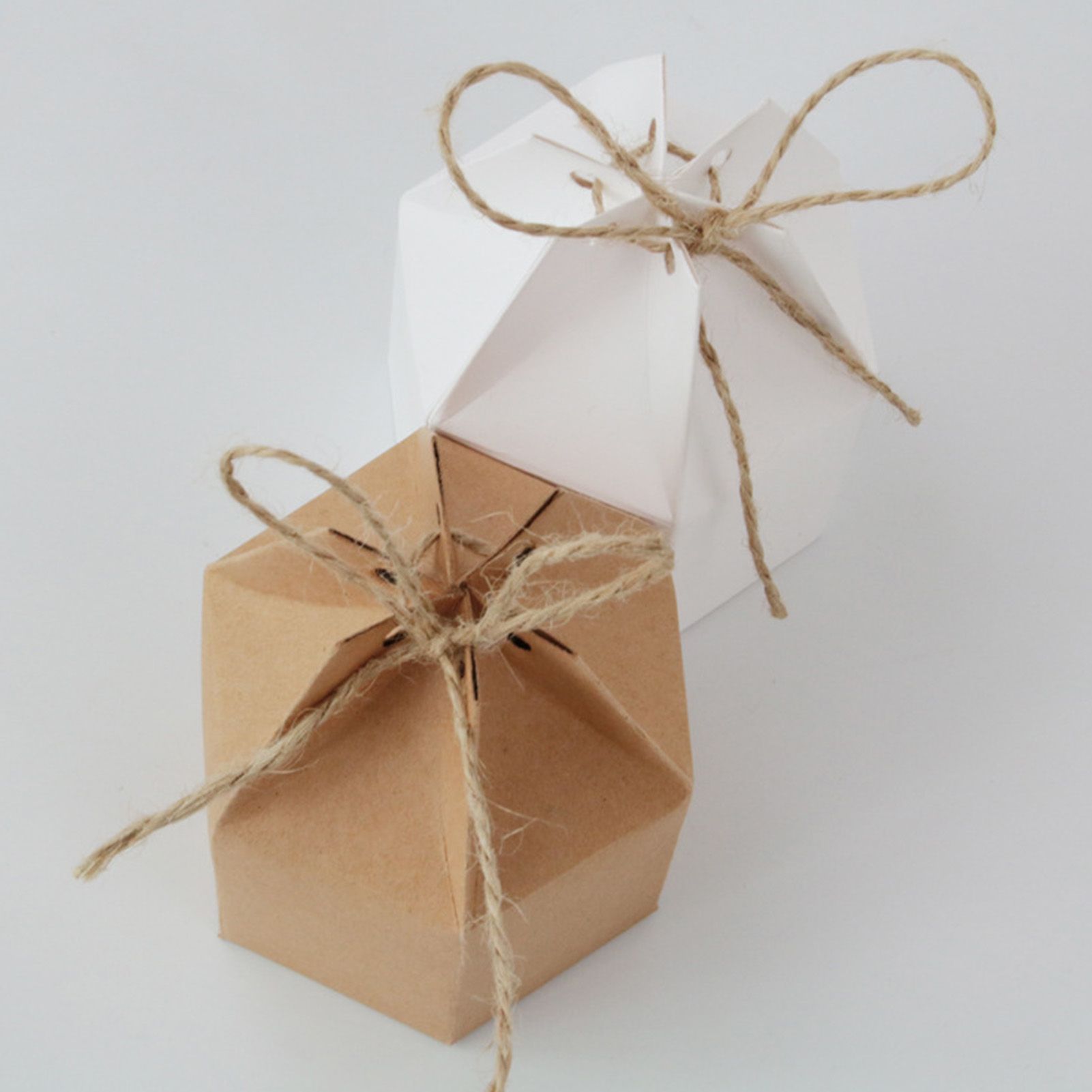 50Pcs Hexagonal Candy Treat Box Exquisite Gift Packaging Box for Wedding view 15