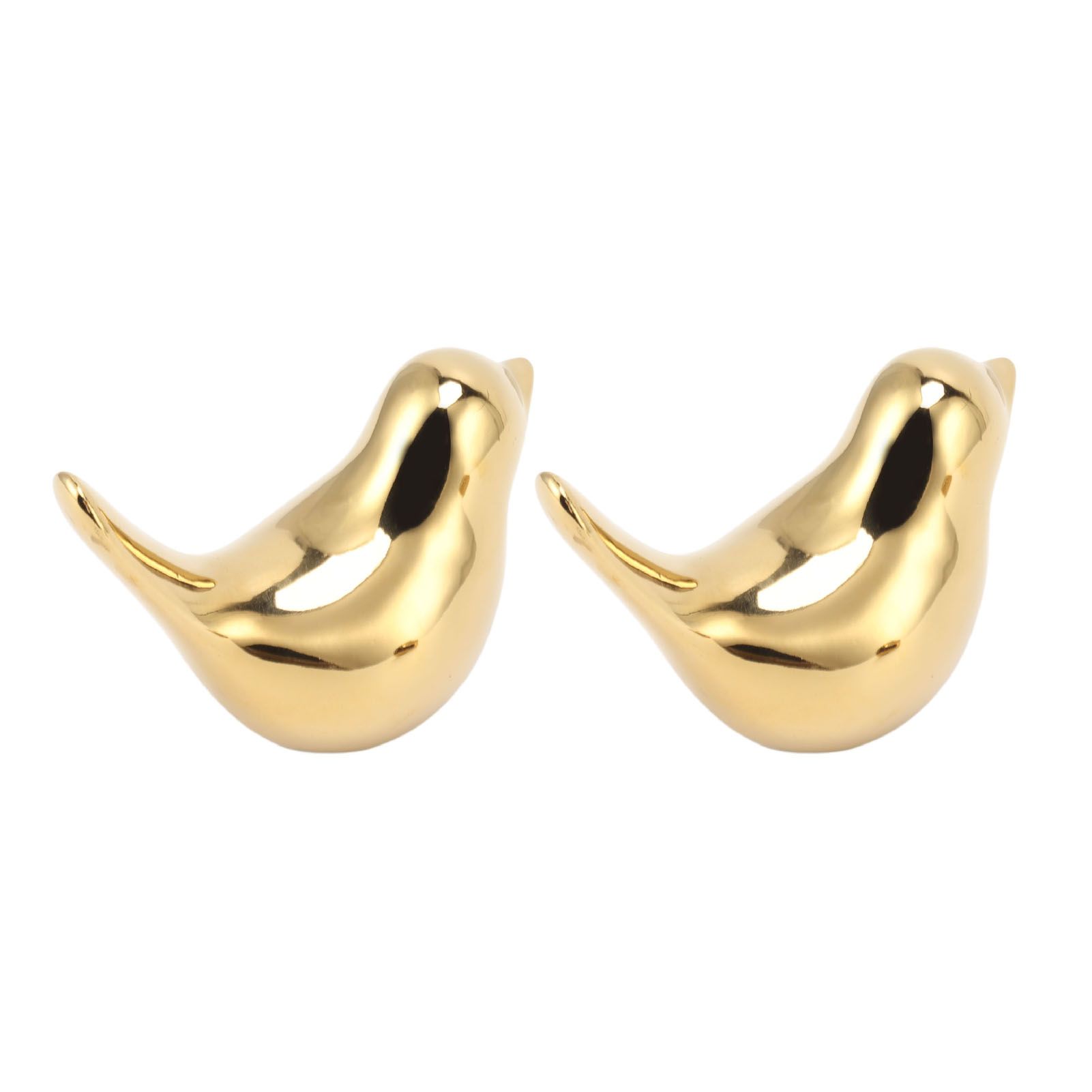 2Pcs Electroplated Ceramic Bird Decoration Nordic Style Modern Abstract Bird view 6
