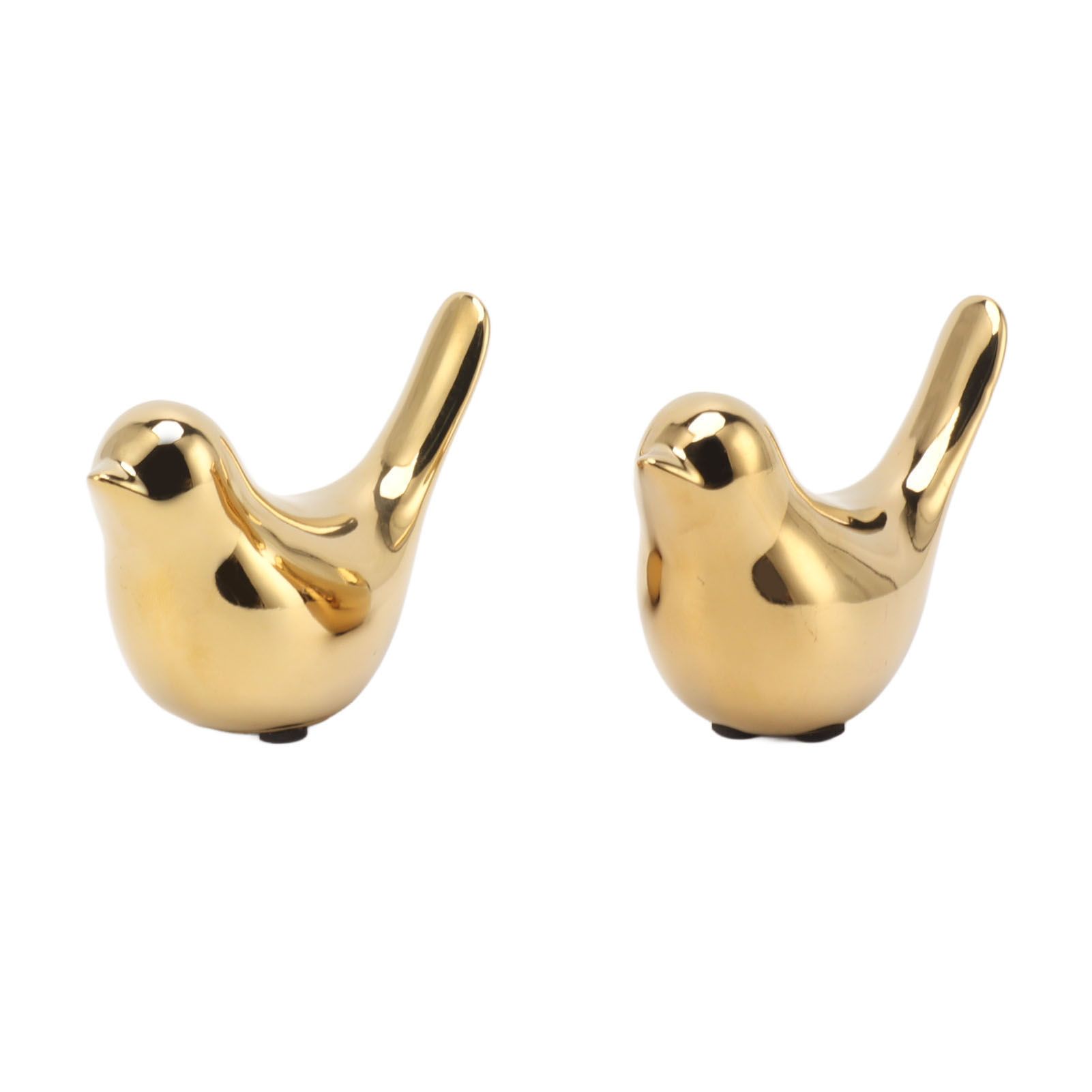 2Pcs Electroplated Ceramic Bird Decoration Nordic Style Modern Abstract Bird view 7