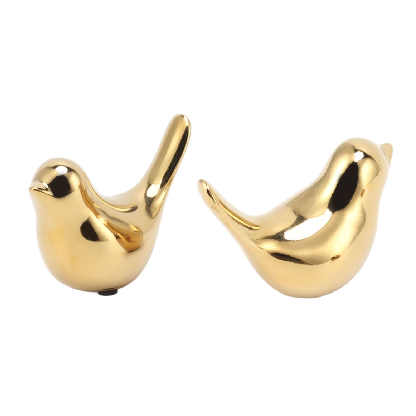 2Pcs Electroplated Ceramic Bird Decoration Nordic Style Modern Abstract Bird view 10