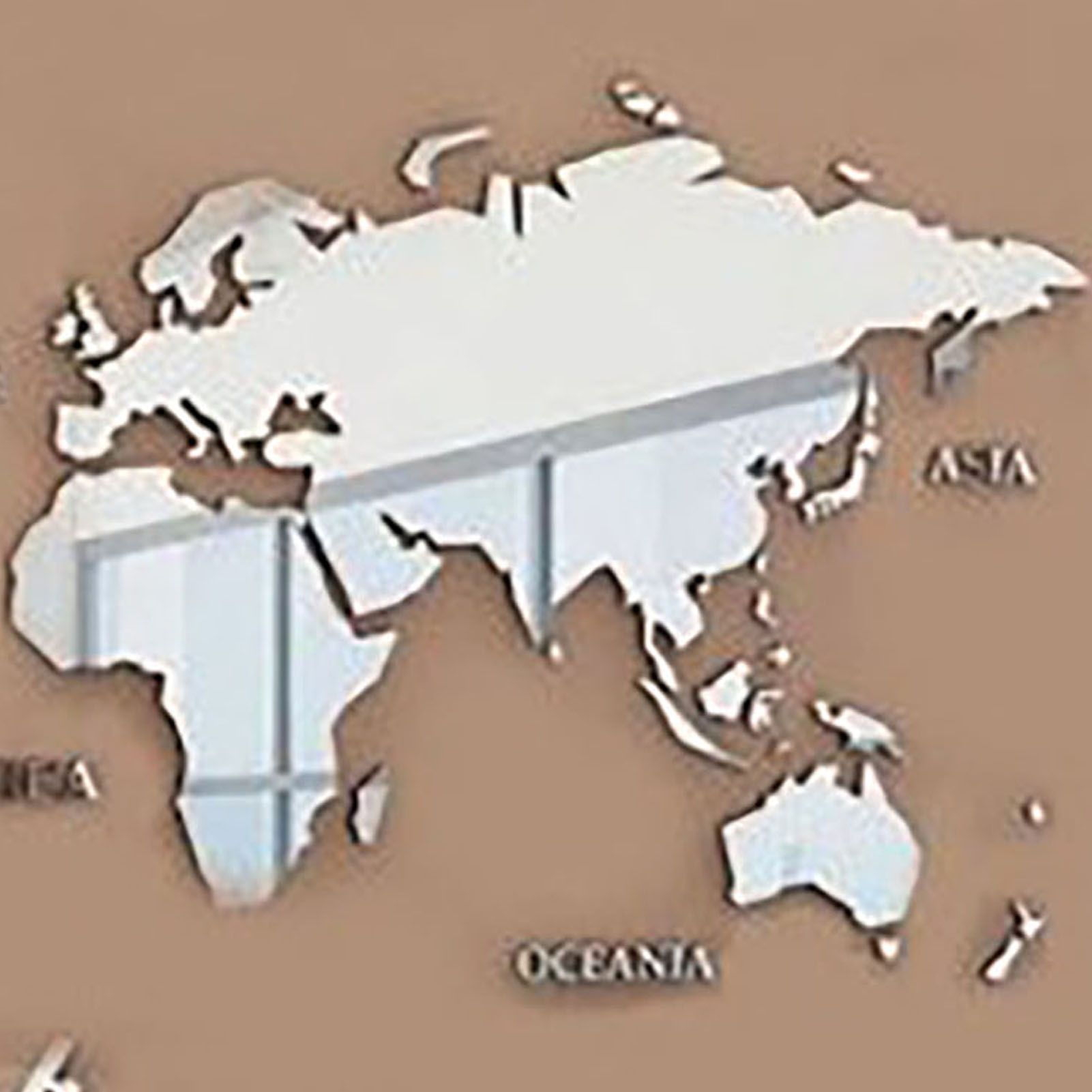Acrylic Wall Stickers 3D World Map Wall Mirror Sticker for Office Study Living view 10