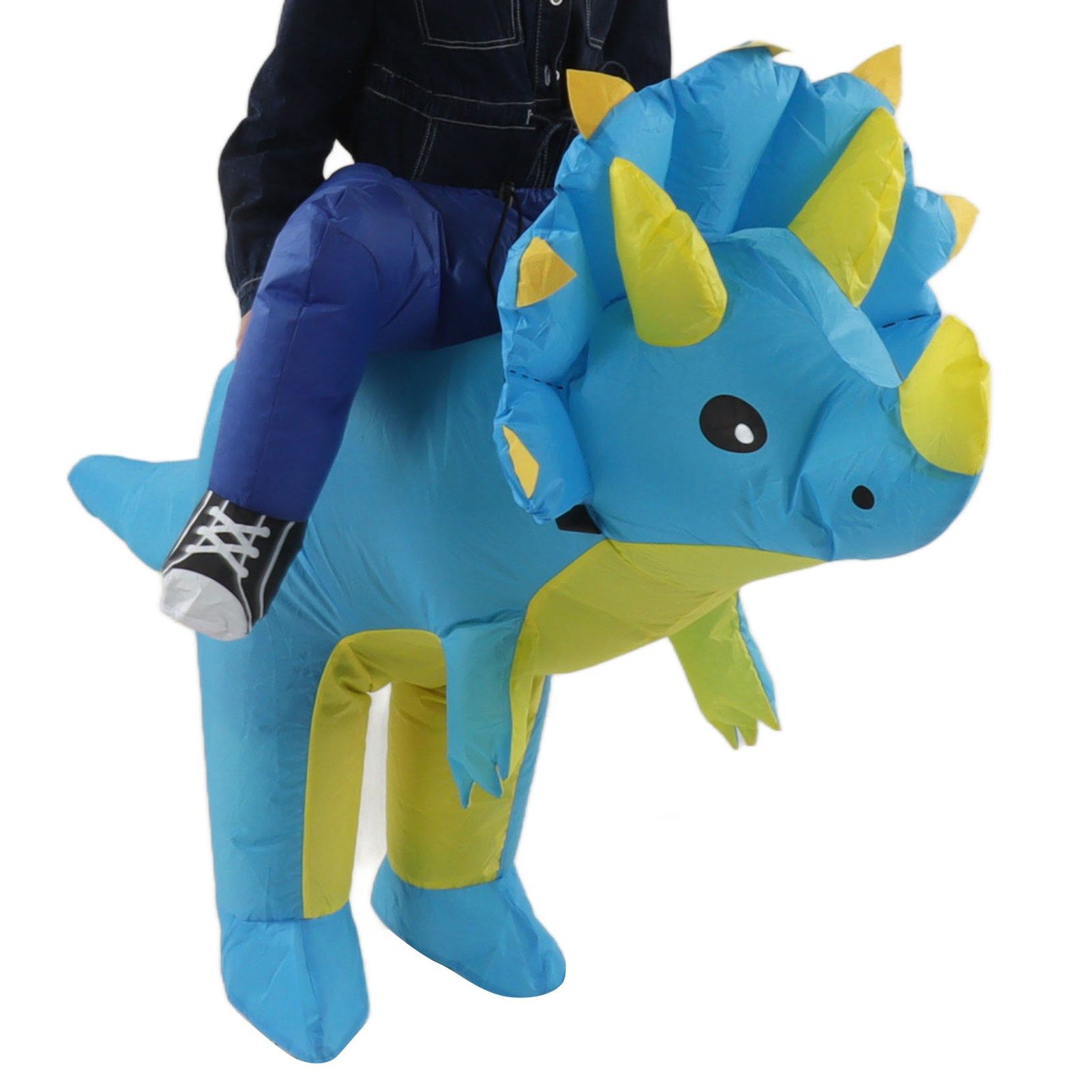 Inflatable Dinosaur Costume Halloween Cosplay Costume Party Riding Triangle view 5
