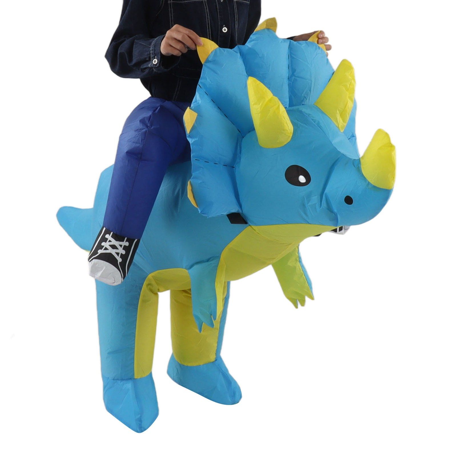 Inflatable Dinosaur Costume Halloween Cosplay Costume Party Riding Triangle view 6