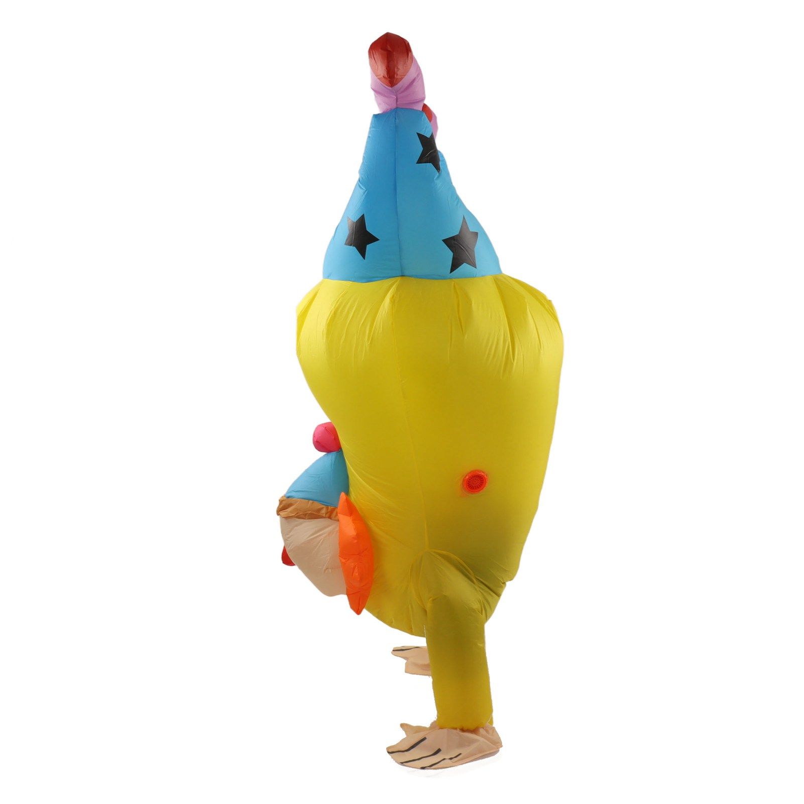 Adult Inflatable Handstand Clown Costume Halloween Upside Down Clown view 4