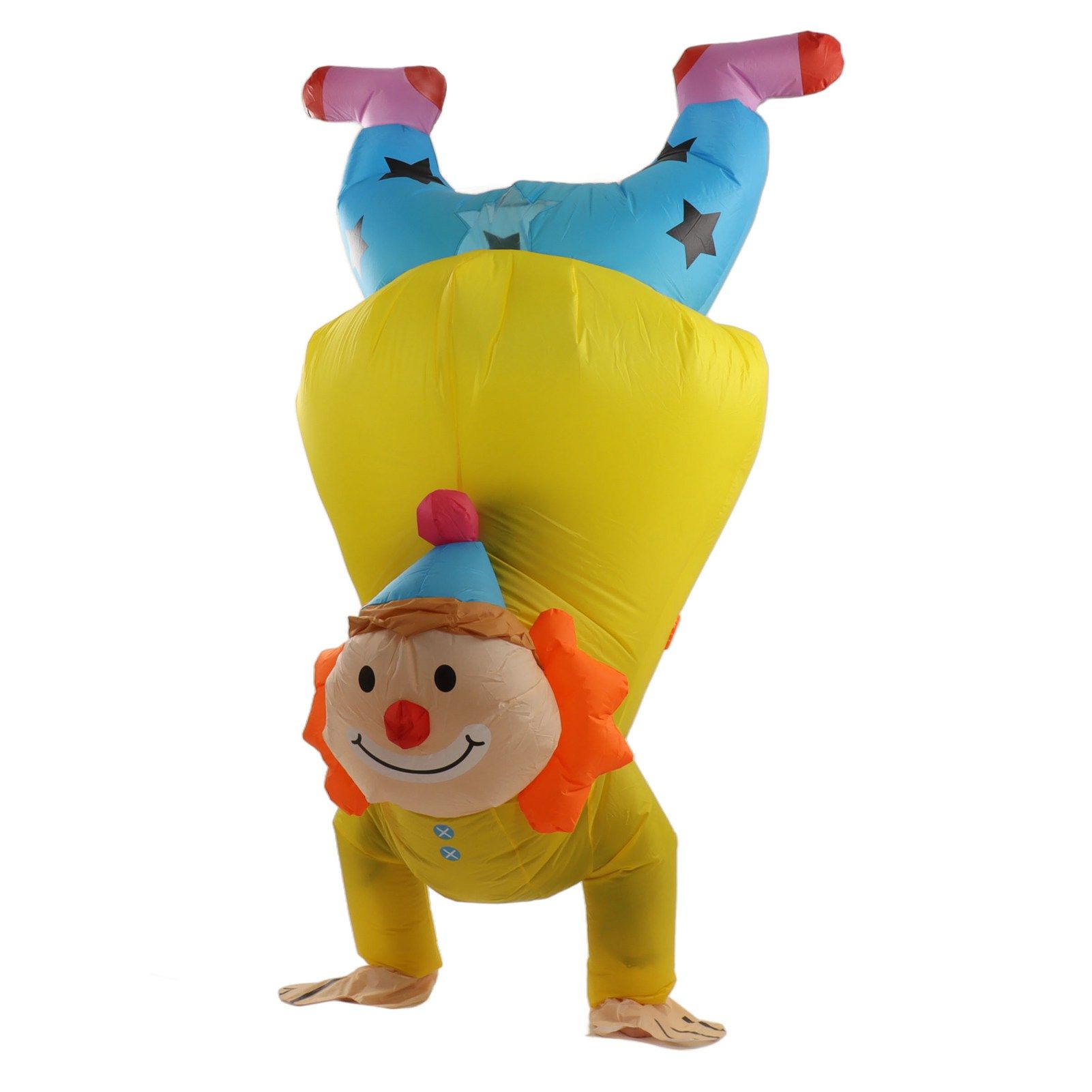 Adult Inflatable Handstand Clown Costume Halloween Upside Down Clown view 7