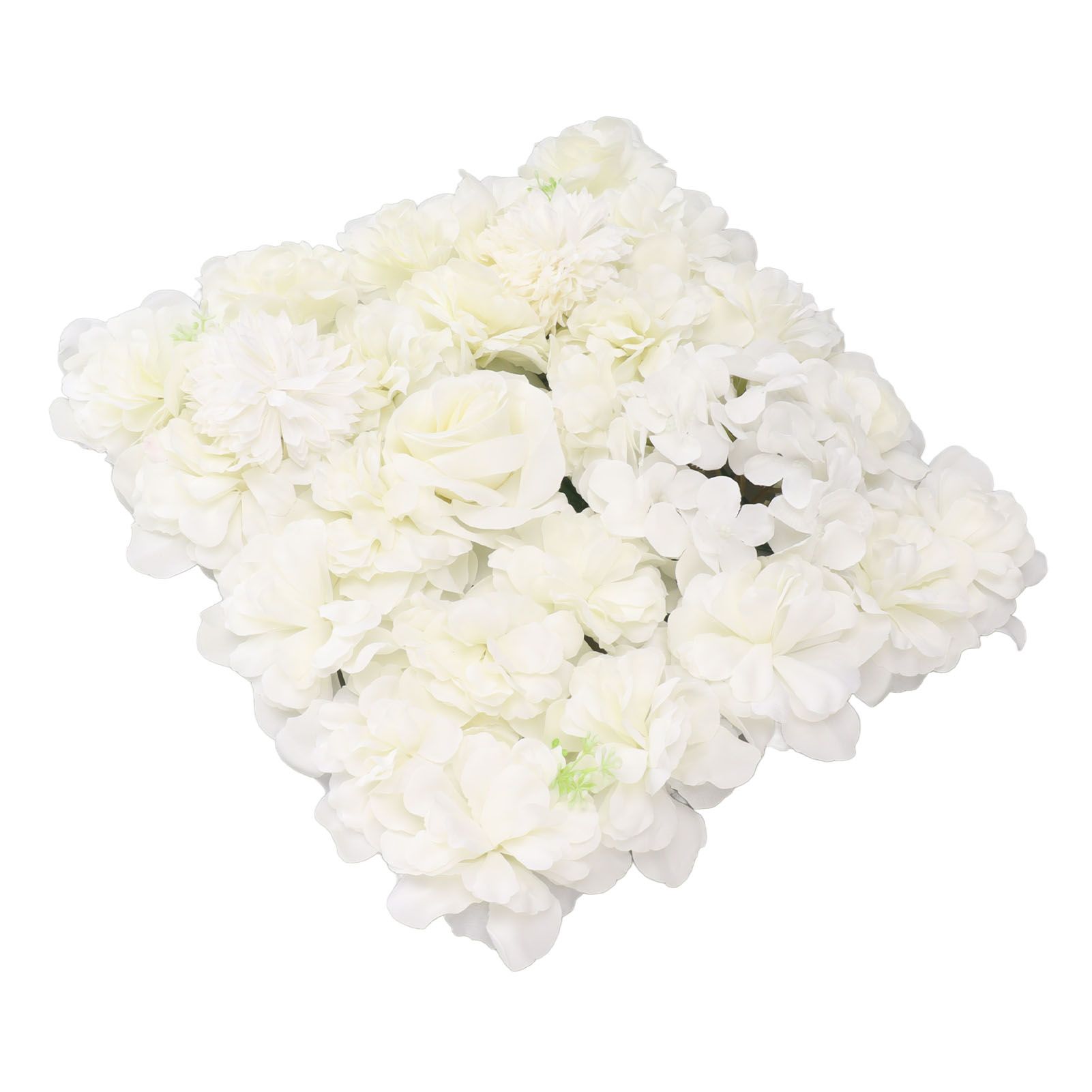 Artificial Flower Wall Panels Simulation Silk Rose Flower Wall Decor for view 5