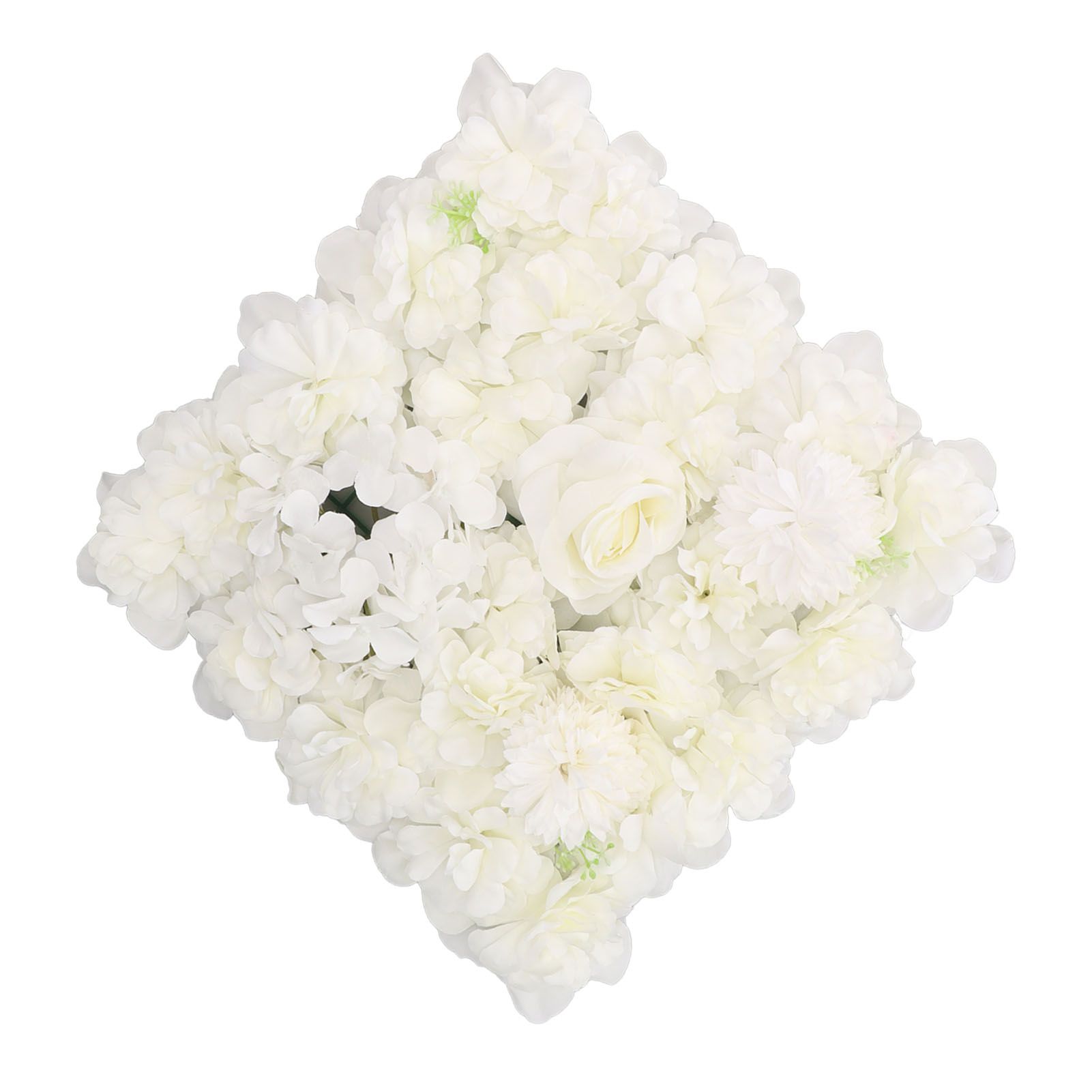 Artificial Flower Wall Panels Simulation Silk Rose Flower Wall Decor for view 7
