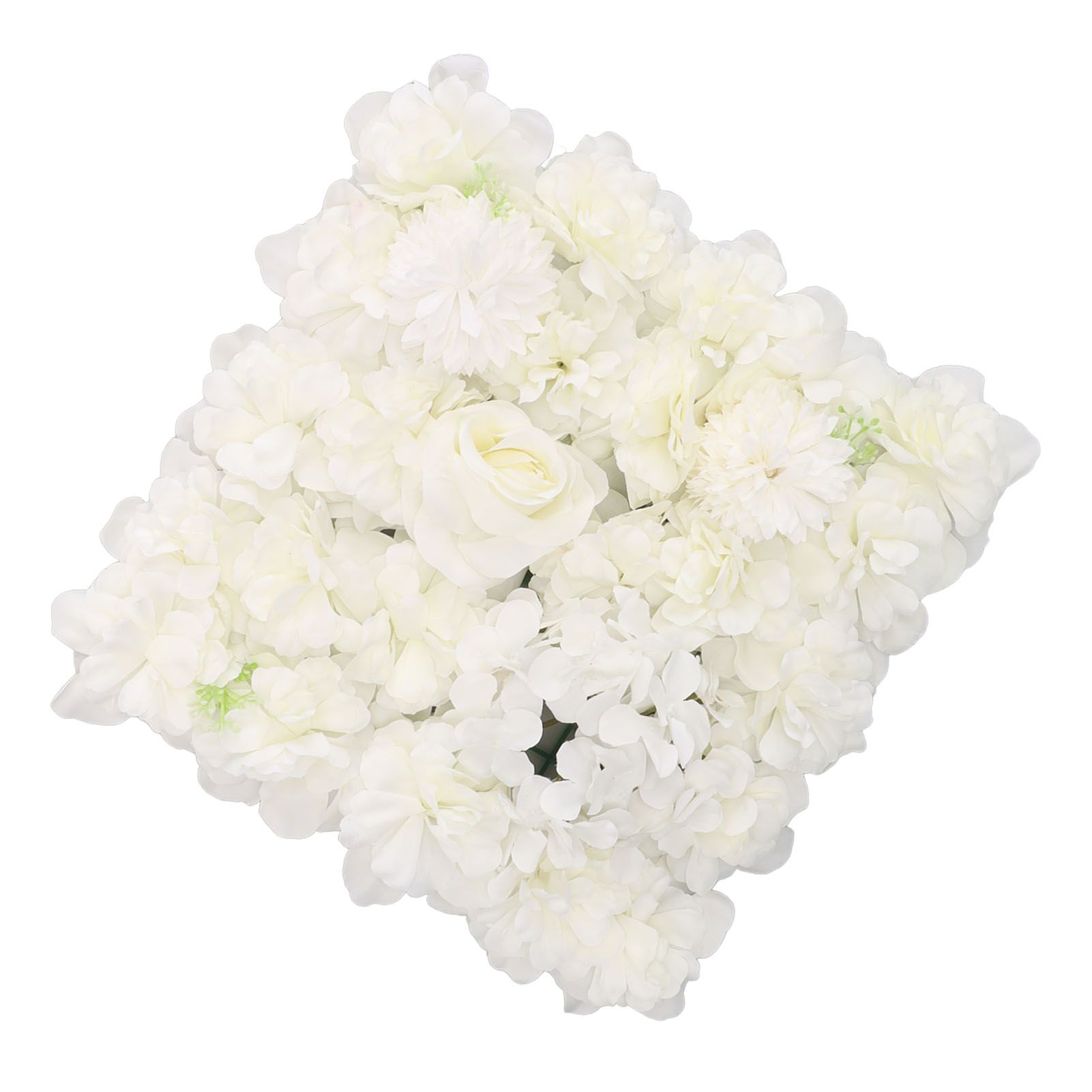 Artificial Flower Wall Panels Simulation Silk Rose Flower Wall Decor for view 8