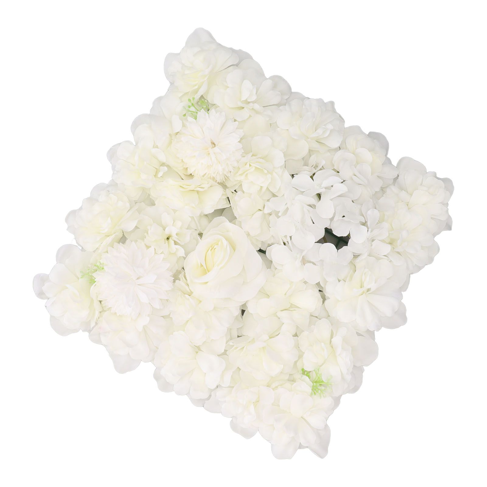 Artificial Flower Wall Panels Simulation Silk Rose Flower Wall Decor for view 9
