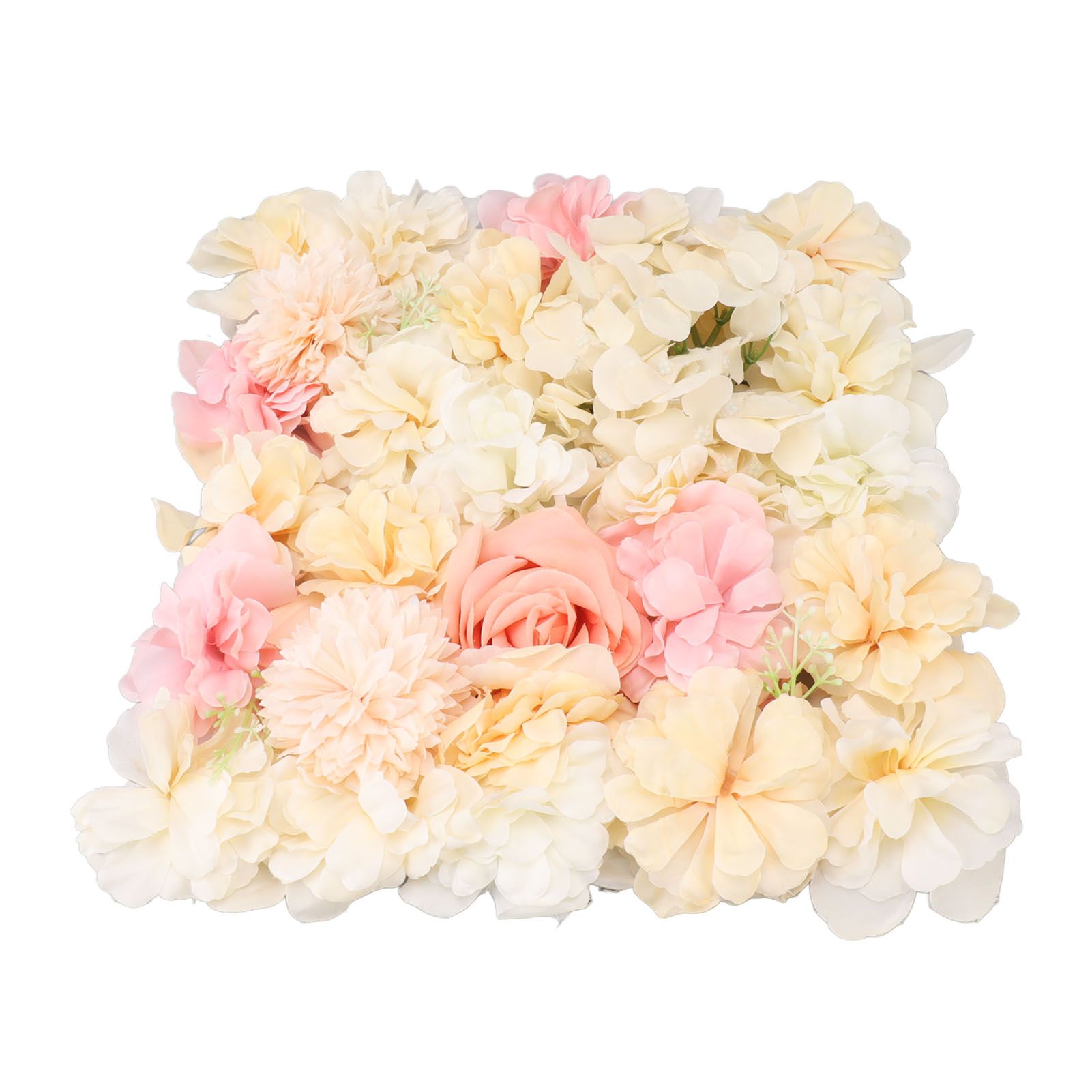 Artificial Flower Wall Panels Simulation Silk Rose Flower Wall Decor for view 2