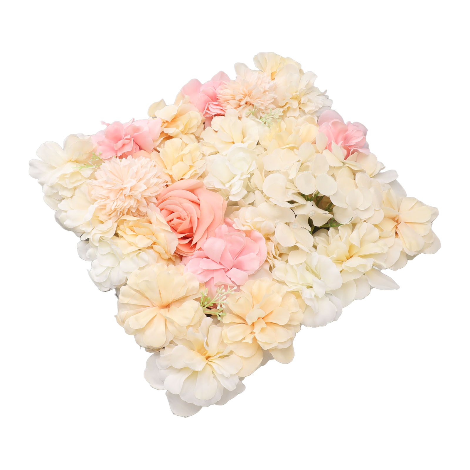 Artificial Flower Wall Panels Simulation Silk Rose Flower Wall Decor for view 5