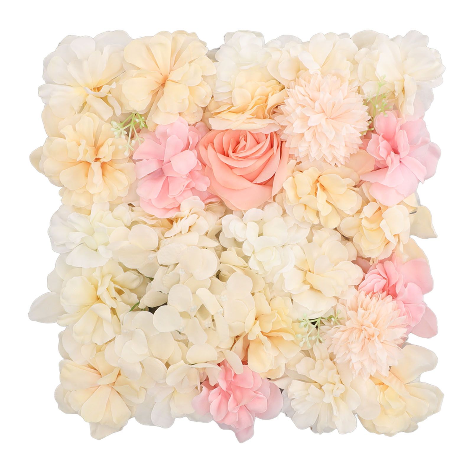 Artificial Flower Wall Panels Simulation Silk Rose Flower Wall Decor for view 7