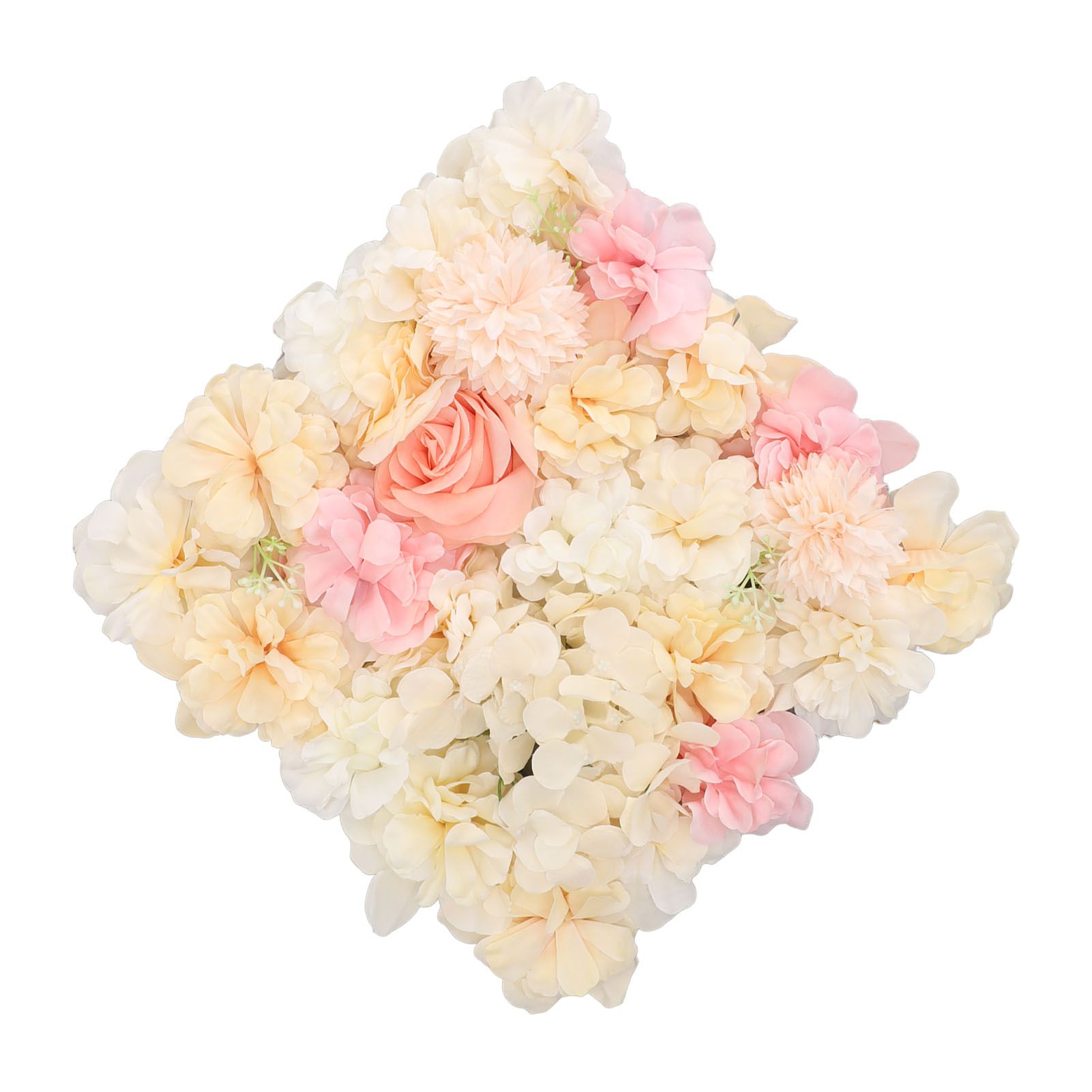 Artificial Flower Wall Panels Simulation Silk Rose Flower Wall Decor for view 8