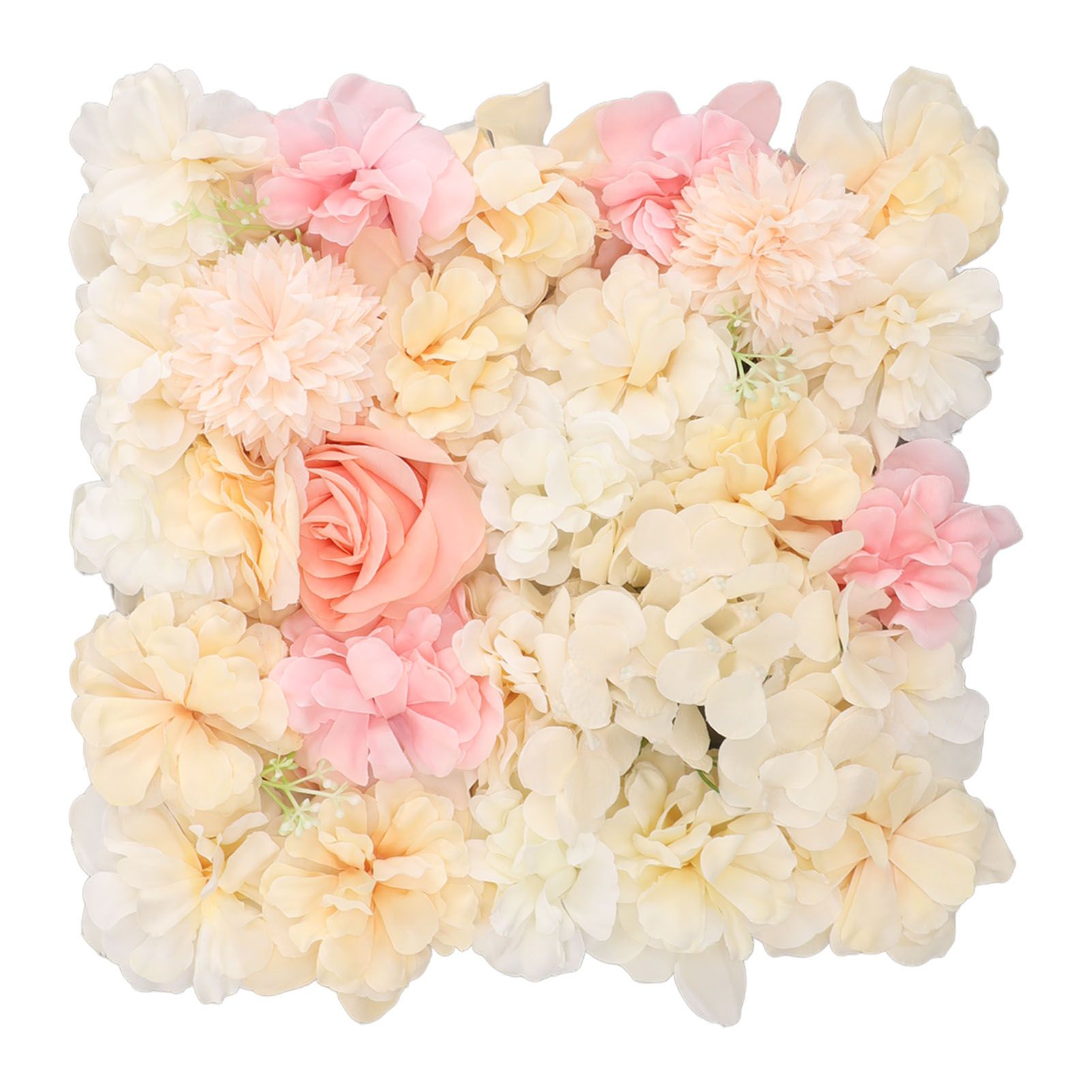 Artificial Flower Wall Panels Simulation Silk Rose Flower Wall Decor for view 9