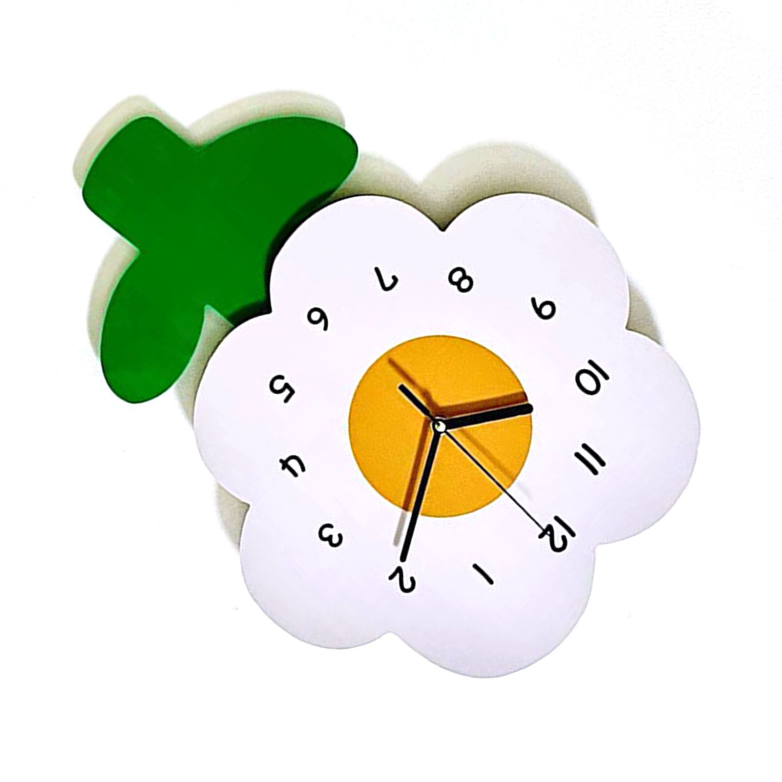 Flower Shaped Wall Clocks for Kids Cartoon Cute Exquisite Silent Wall Clock view 4