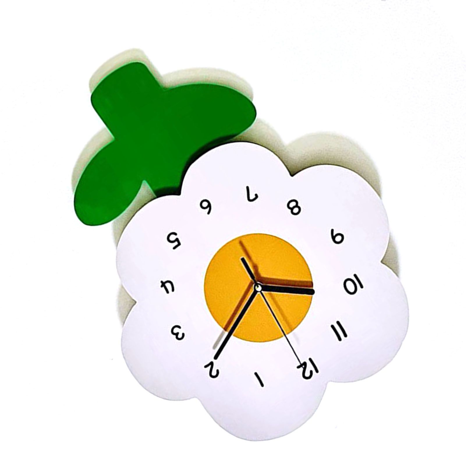 Flower Shaped Wall Clocks for Kids Cartoon Cute Exquisite Silent Wall Clock view 9