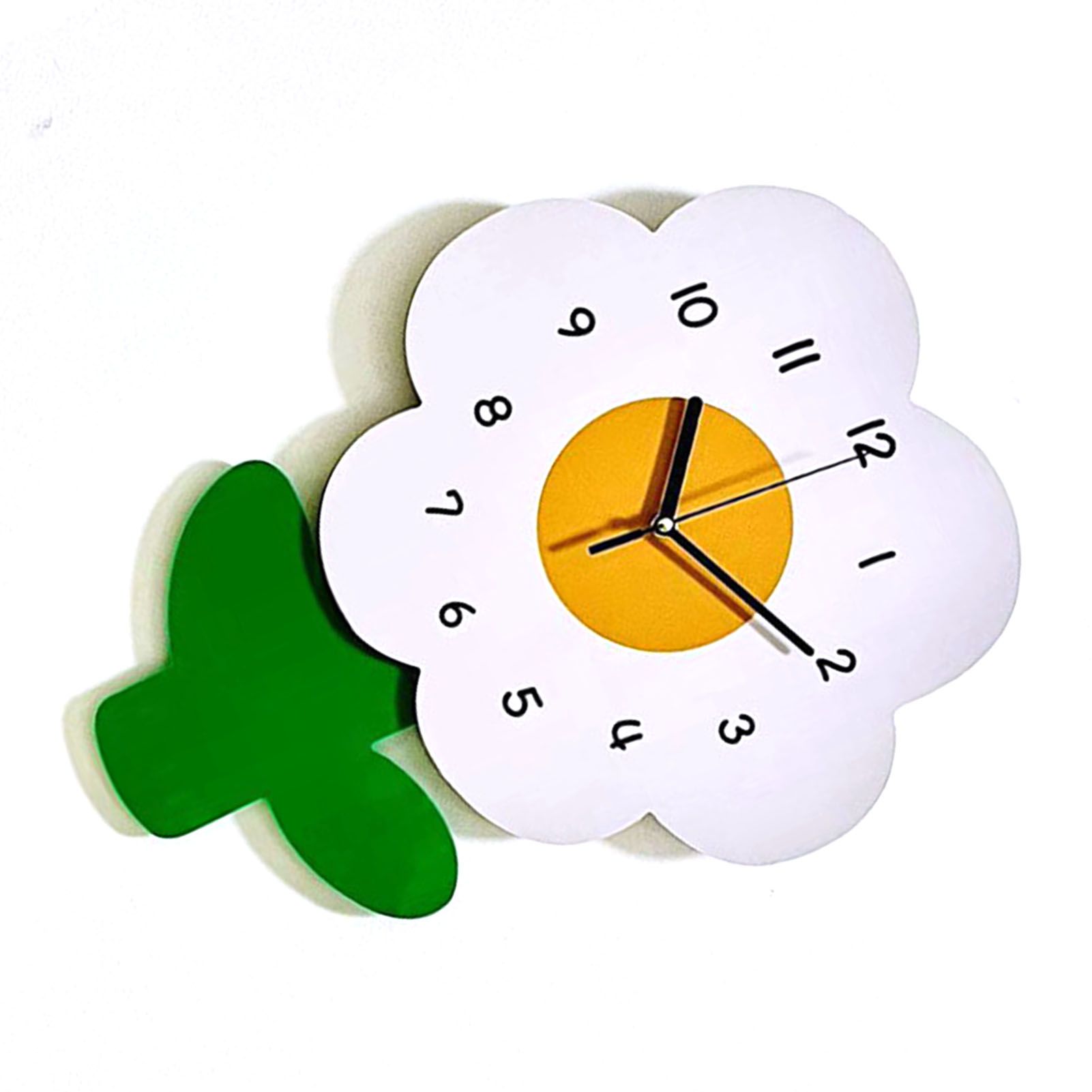Flower Shaped Wall Clocks for Kids Cartoon Cute Exquisite Silent Wall Clock view 3