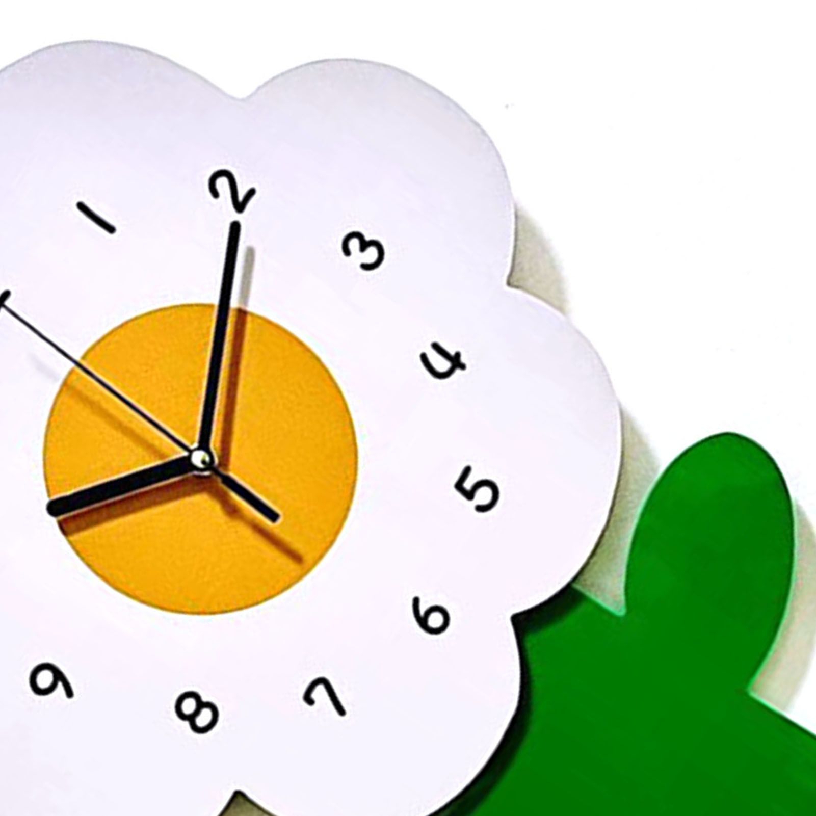 Flower Shaped Wall Clocks for Kids Cartoon Cute Exquisite Silent Wall Clock view 12