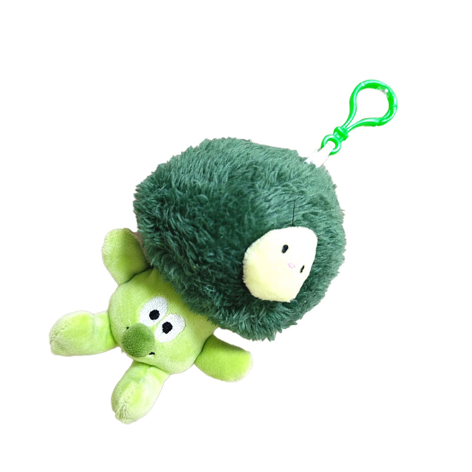 Plush Pendant Cute Broccoli Shape Stuffed Toy PP Cotton Vegetable Pendant for view 3